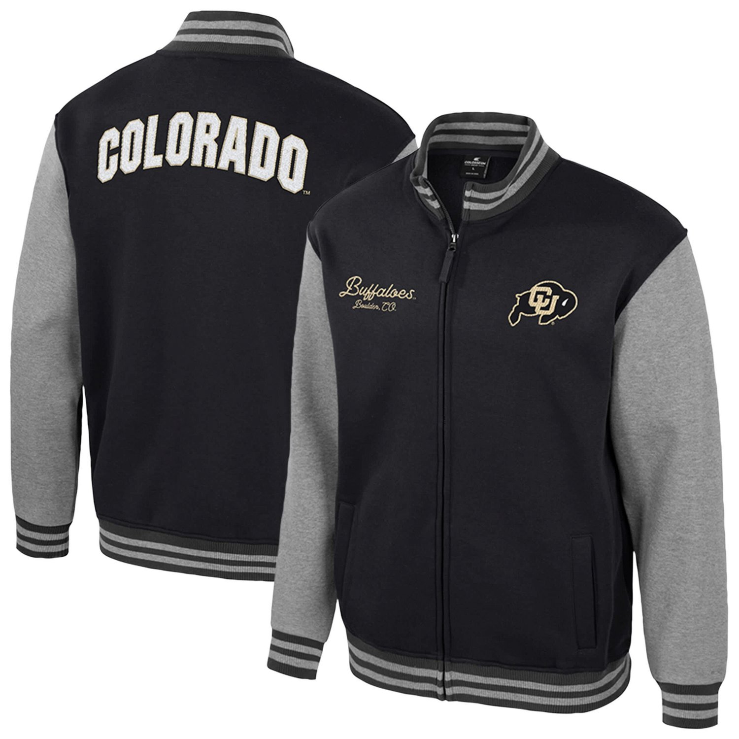 Colosseum Colorado Buffaloes Ambi-Turner Full-Zip Varsity Jacket