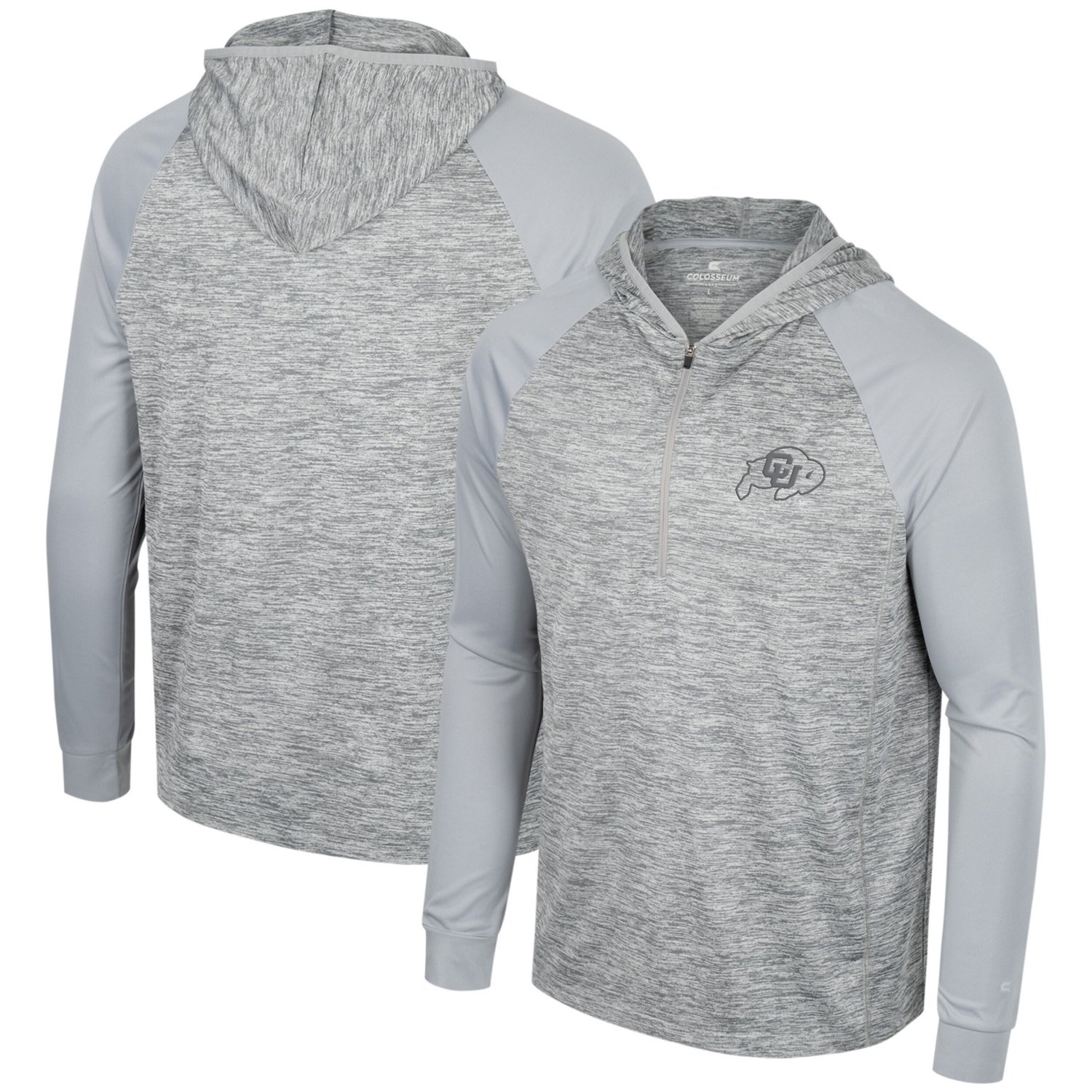 Colosseum Colorado Buffaloes Cybernetic Raglan Quarter-Zip Hooded Top                                                            - view number 1