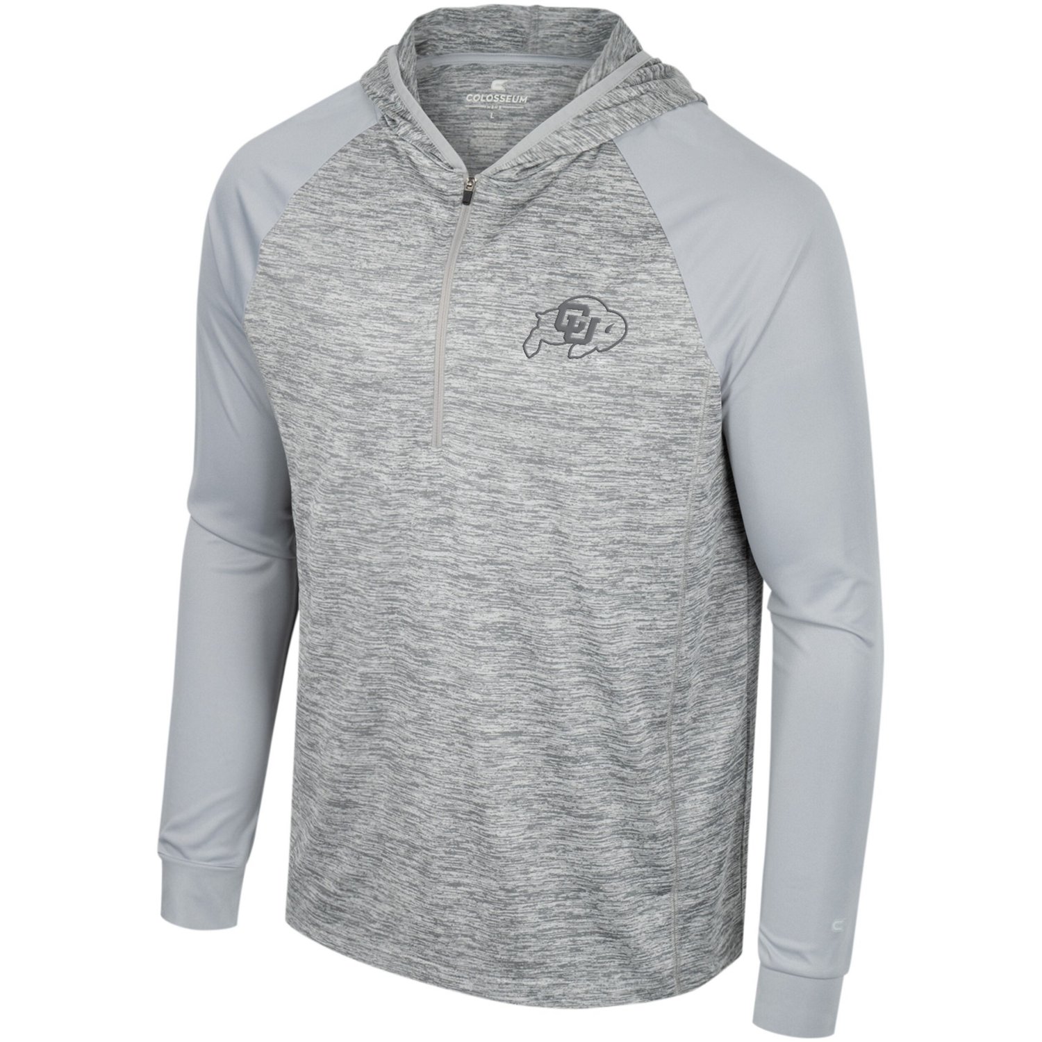 Colosseum Colorado Buffaloes Cybernetic Raglan Quarter-Zip Hooded Top                                                            - view number 2