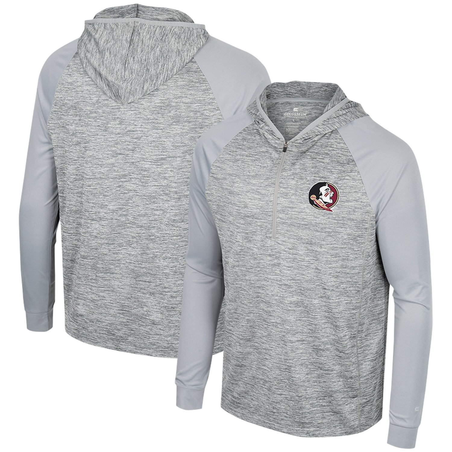 Colosseum Florida State Seminoles Cybernetic Raglan Quarter-Zip Hooded Top                                                       - view number 1