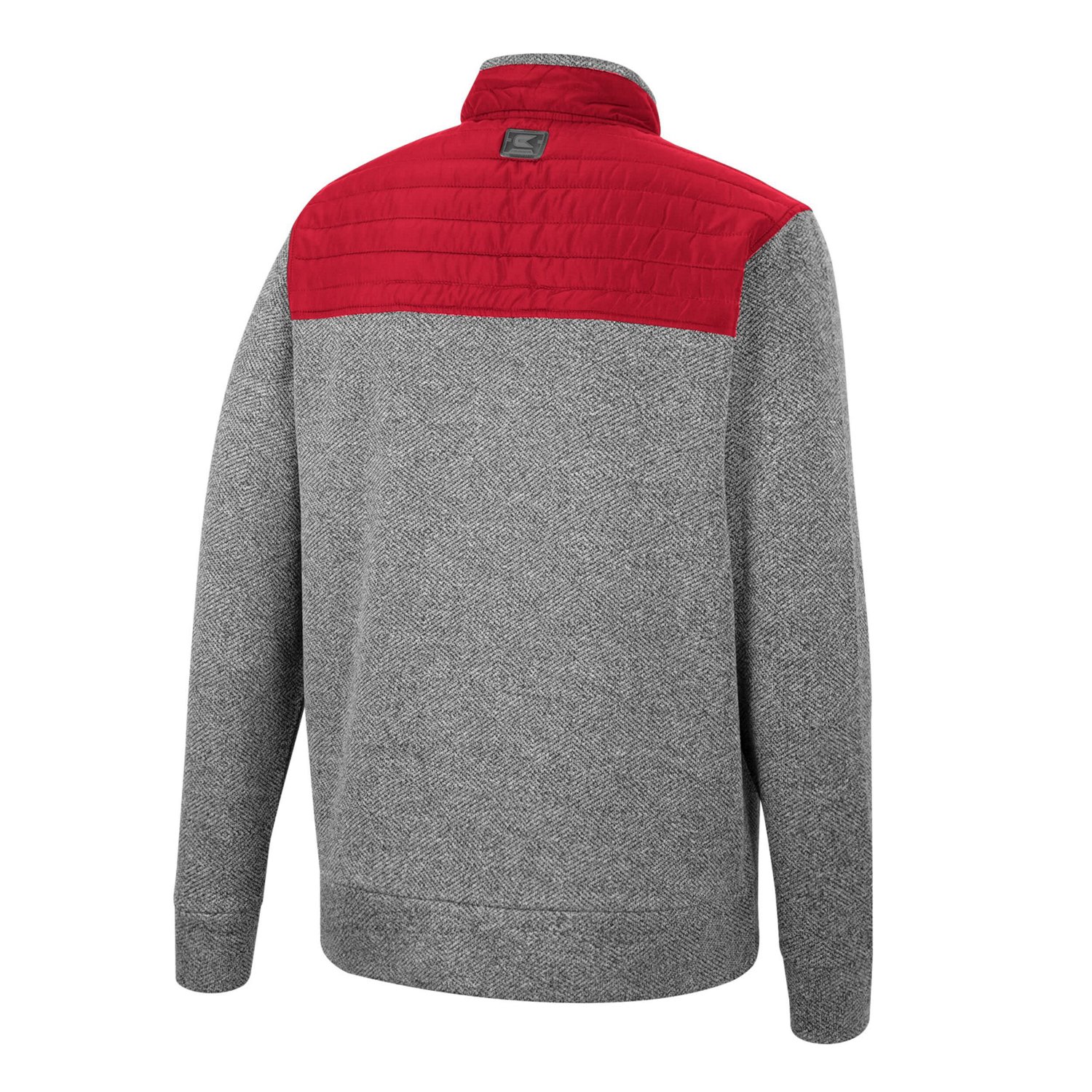 Colosseum Gray/Cardinal Arkansas Razorbacks Putter Herringbone Full-Zip Jacket - view number 3
