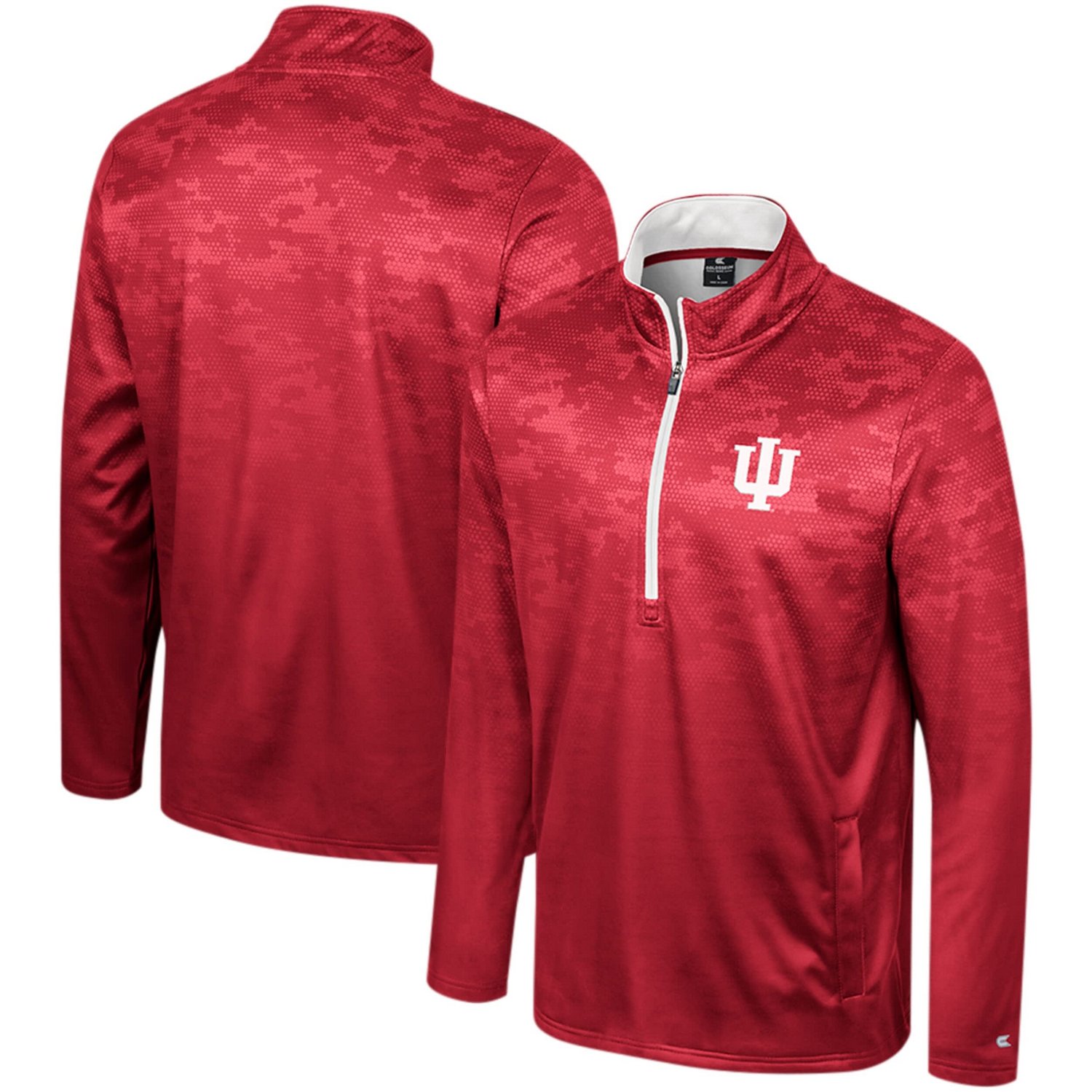 Colosseum Indiana Hoosiers The Machine Half-Zip Jacket                                                                           - view number 1