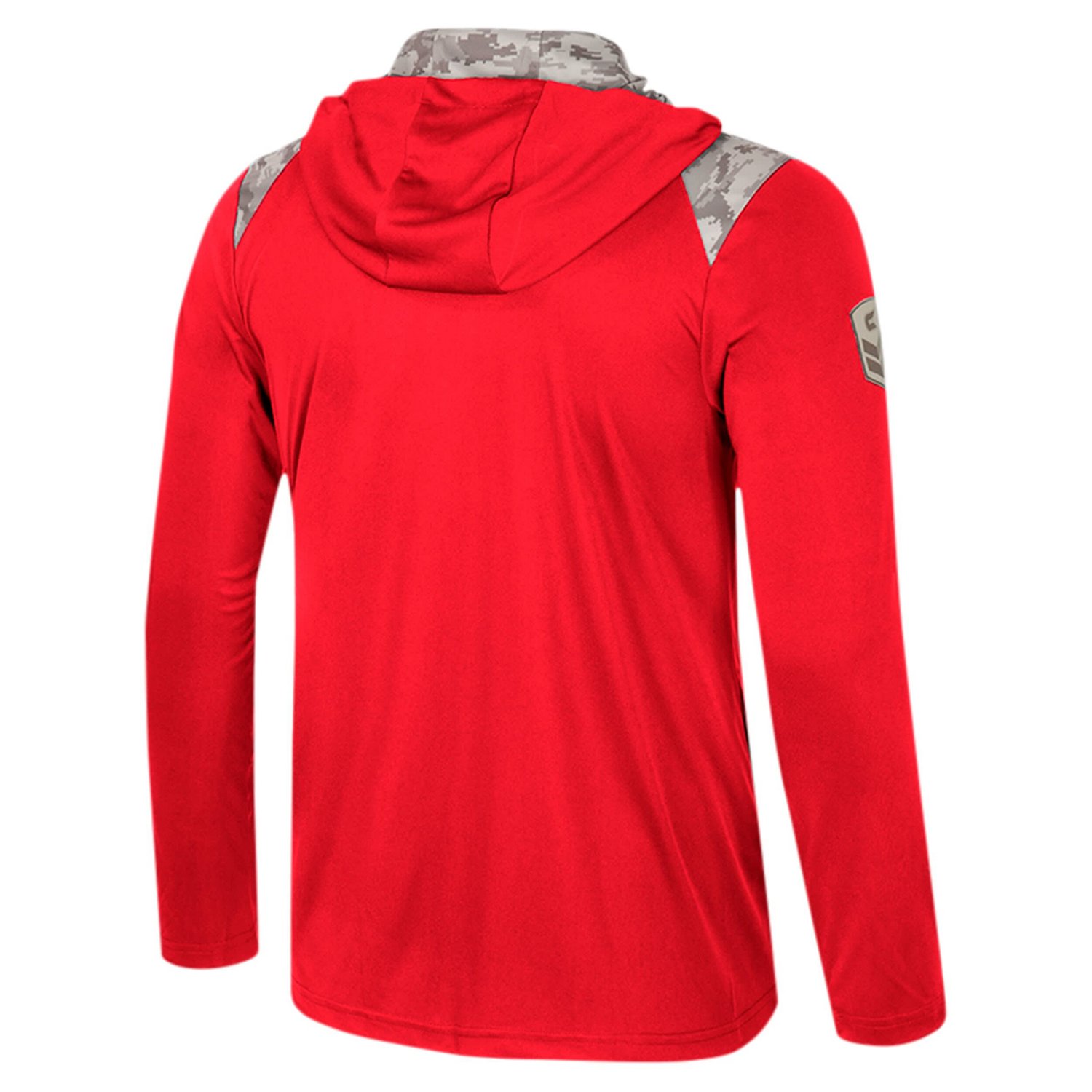 Colosseum Louisville Cardinals OHT Military Appreciation Quarter-Zip Hoodie Jacket                                               - view number 3
