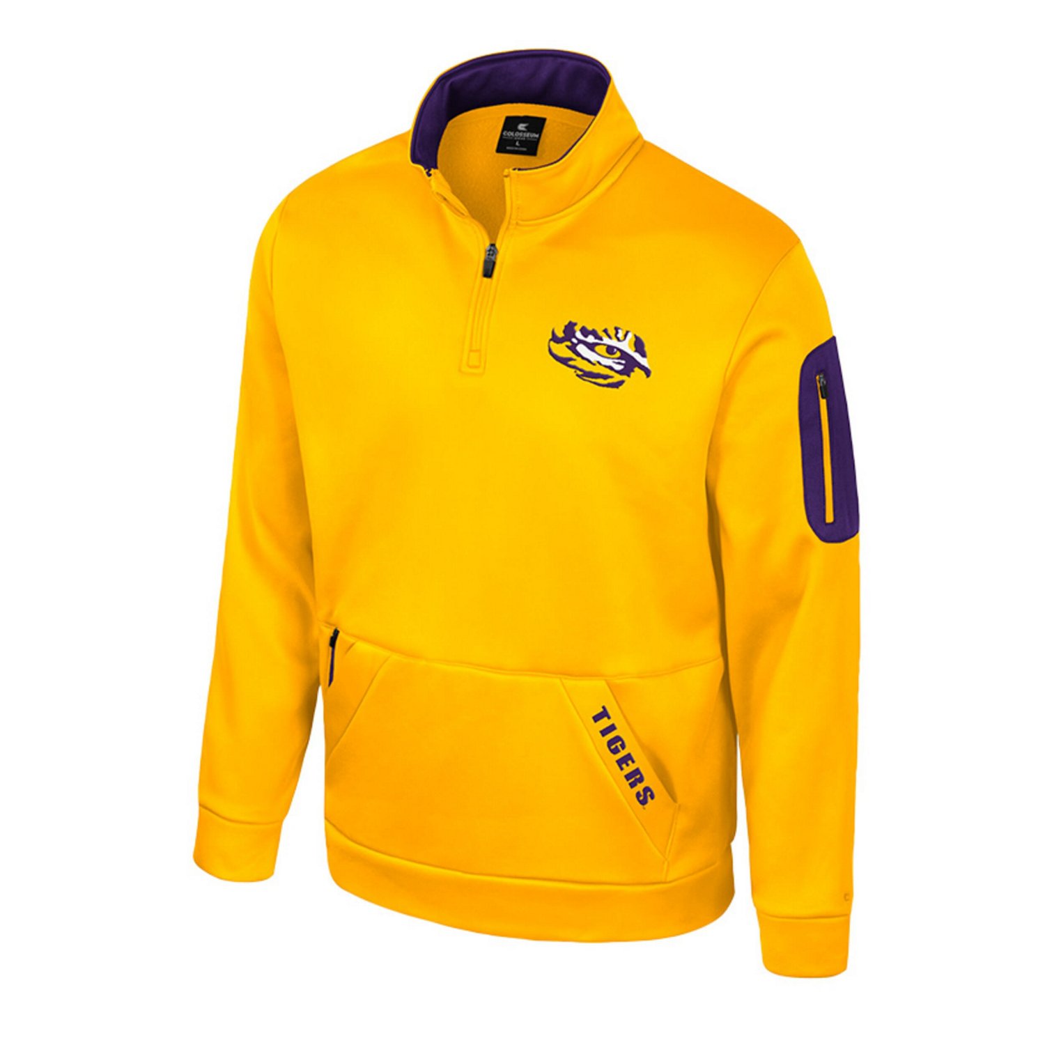 Colosseum LSU Tigers Mainframe Quarter-Zip Fleece Jacket                                                                         - view number 2
