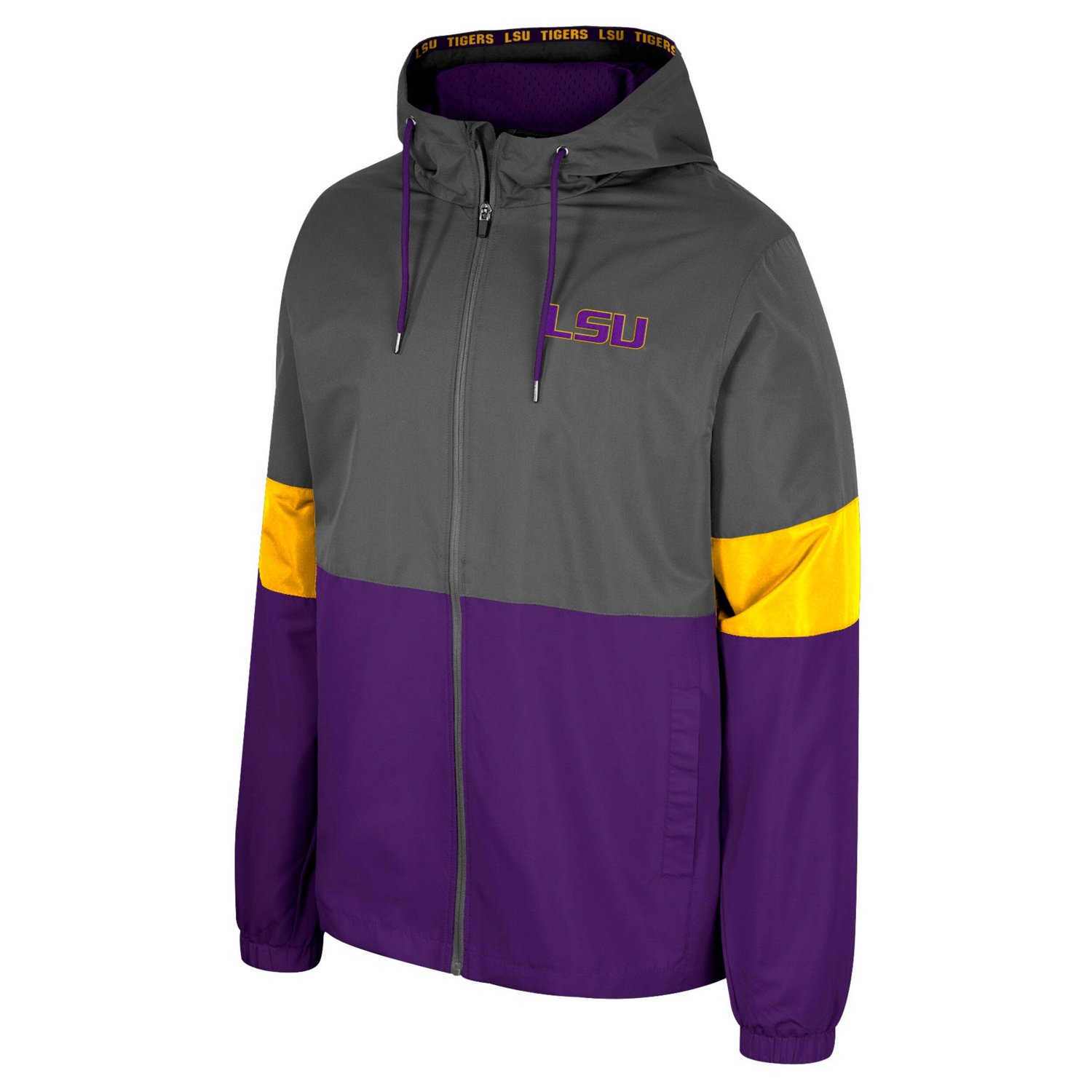 Colosseum LSU Tigers Miles Full-Zip Jacket - view number 2