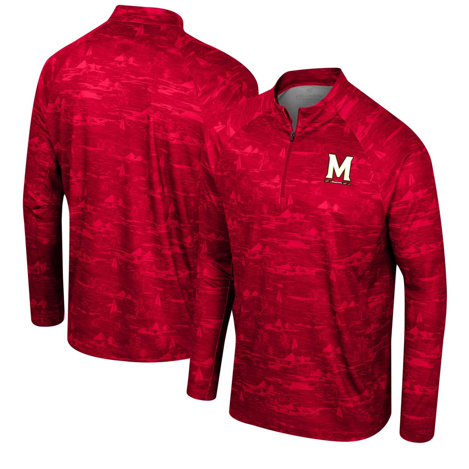Colosseum Maryland Terrapins Carson Raglan Quarter-Zip Jacket