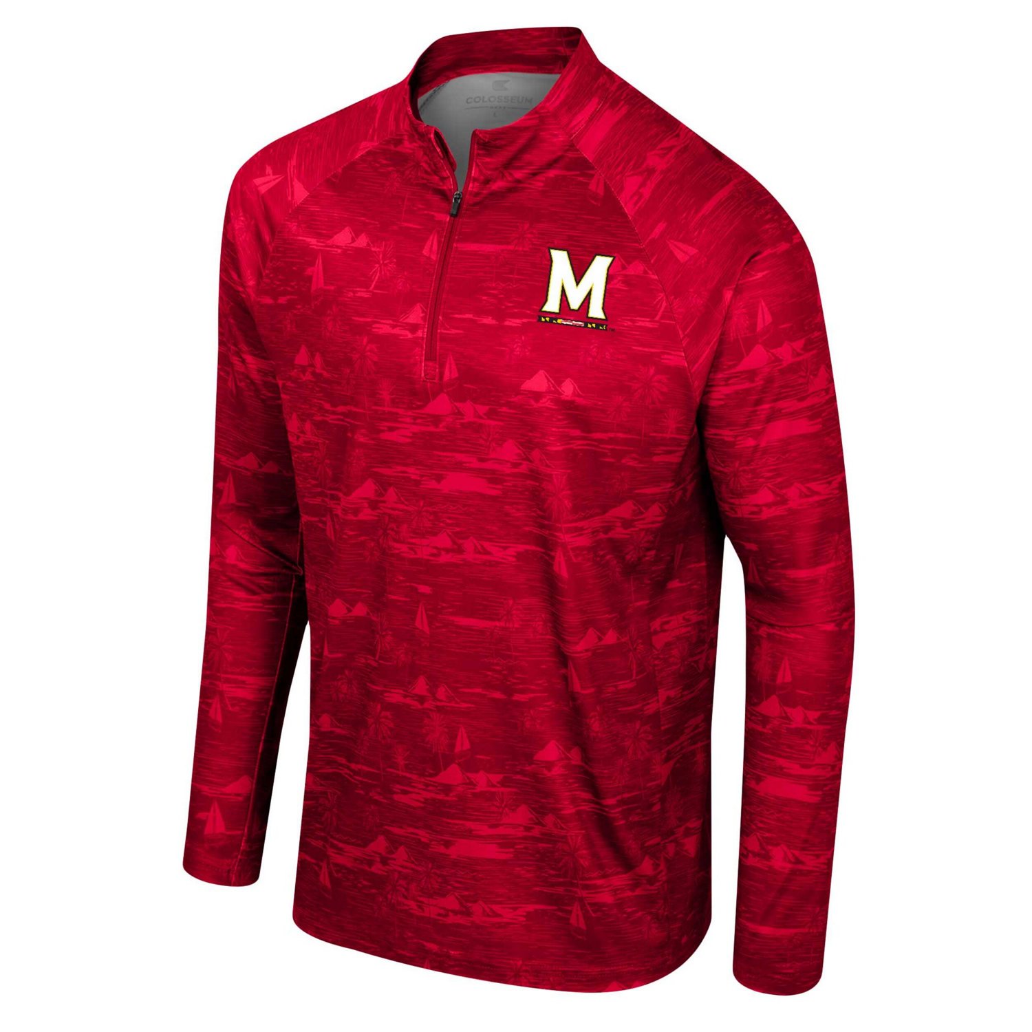 Colosseum Maryland Terrapins Carson Raglan Quarter-Zip Jacket                                                                    - view number 2
