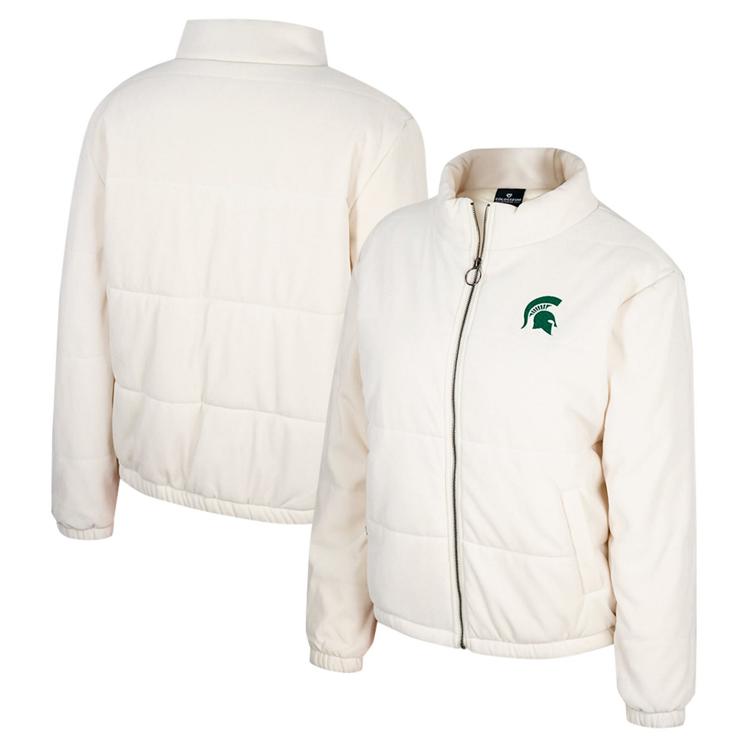 Colosseum Michigan State Spartans So Hot Right Now Quilted Puffer Full-Zip Jacket                                                - view number 1