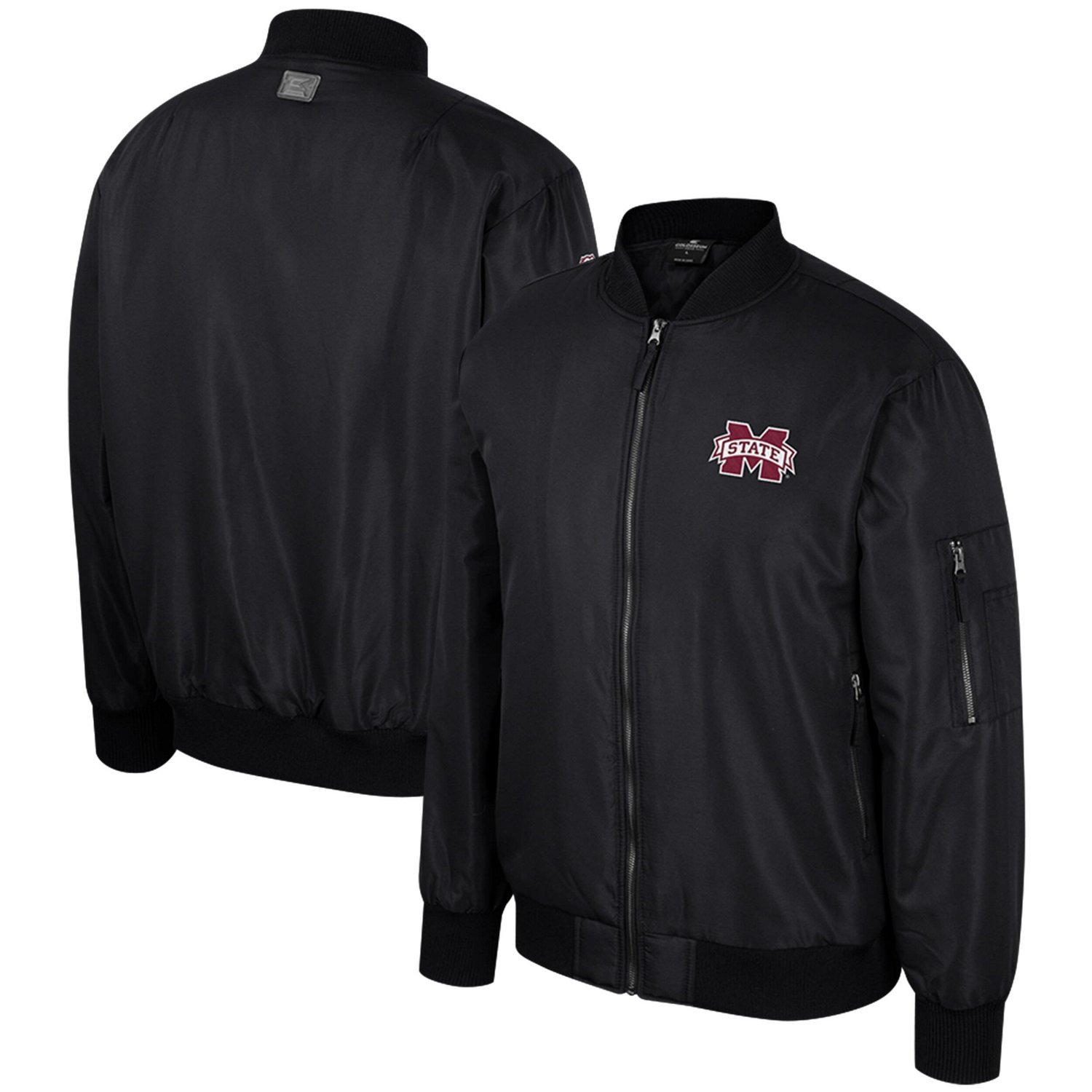 Colosseum Mississippi State Bulldogs Full-Zip Bomber Jacket                                                                      - view number 1