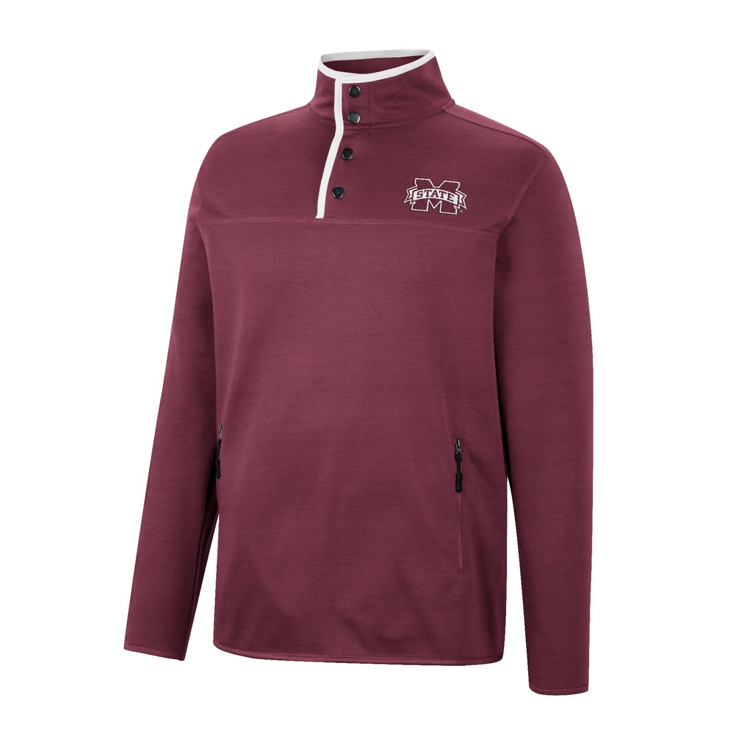 Colosseum Mississippi State Bulldogs Rebound Quarter-Snap Jacket                                                                 - view number 2