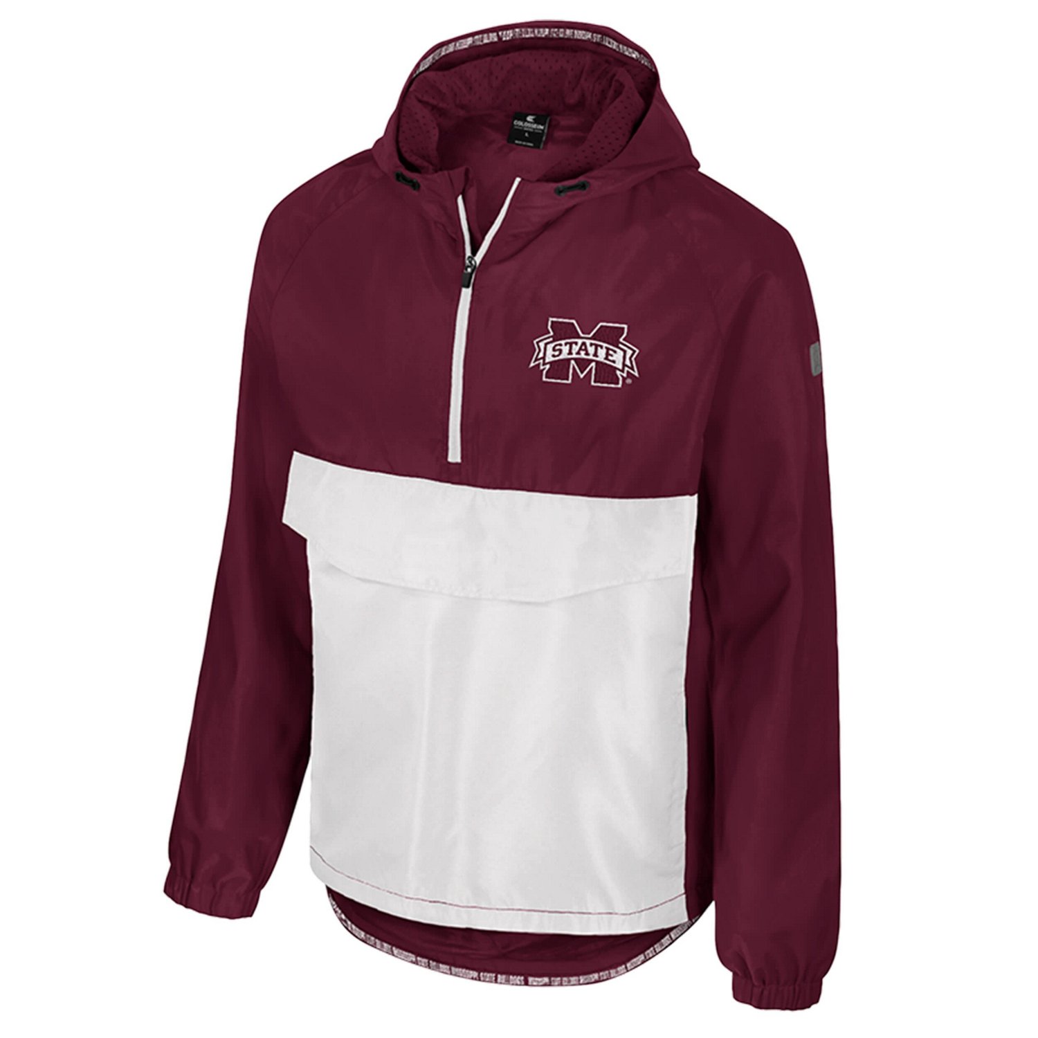 Colosseum Mississippi State Bulldogs Reloaded Anorak Half-Zip Jacket                                                             - view number 2