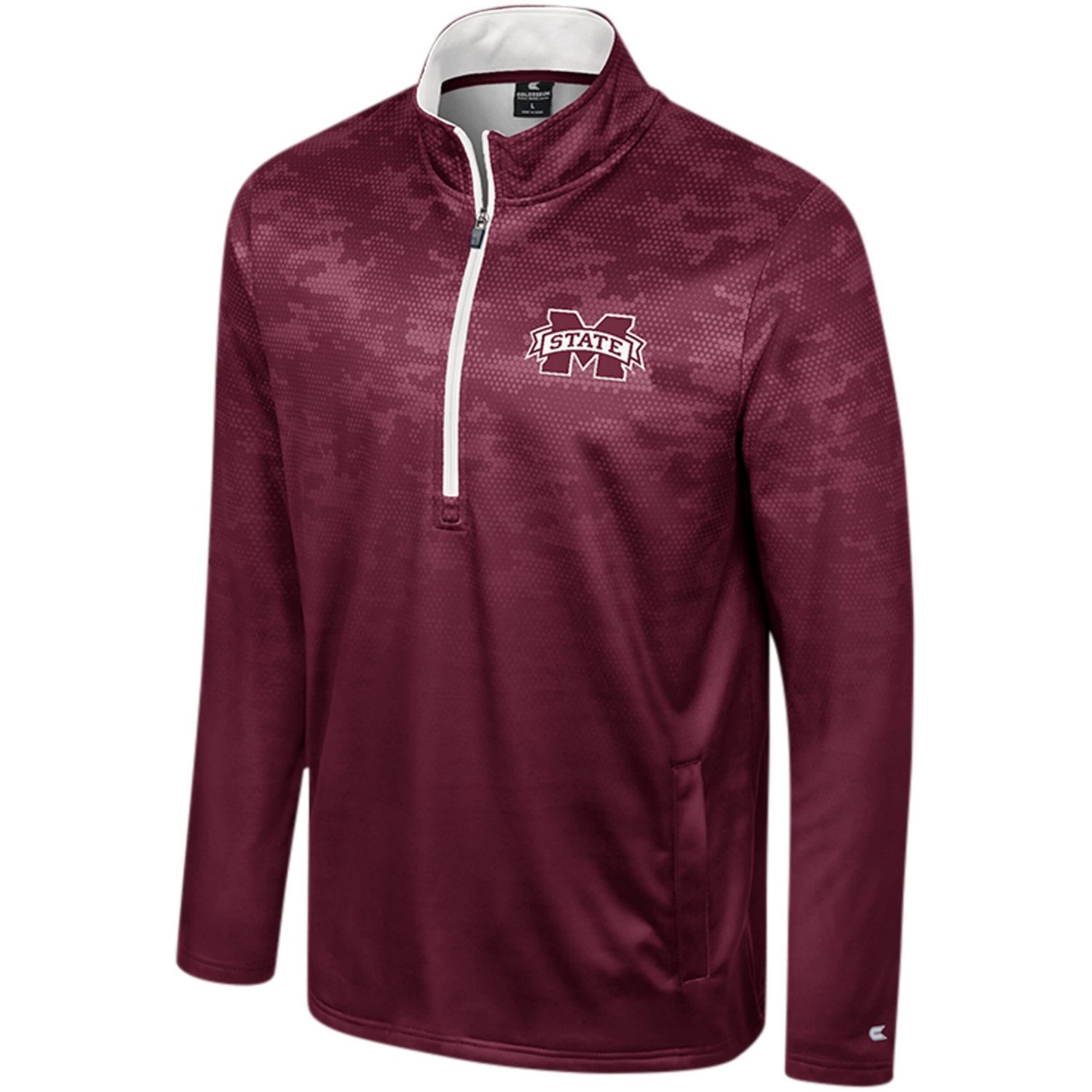 Colosseum Mississippi State Bulldogs The Machine Half-Zip Jacket                                                                 - view number 2