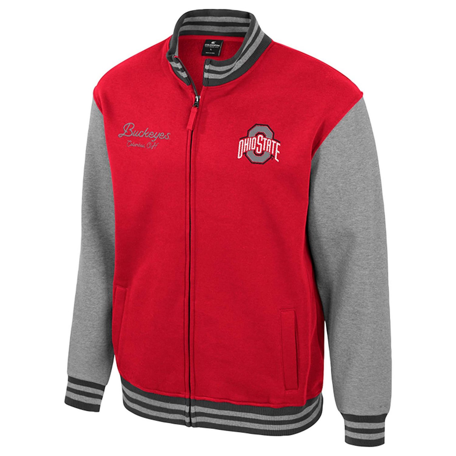 Colosseum Ohio State Buckeyes Ambi-Turner Full-Zip Varsity Jacket                                                                - view number 2