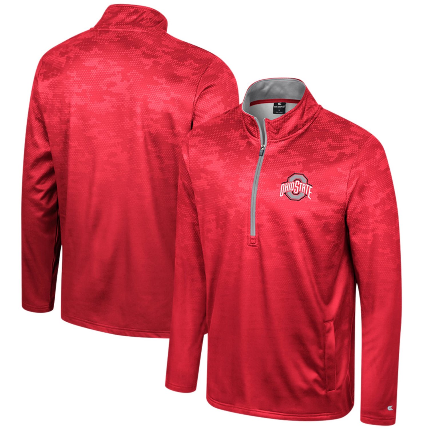 Colosseum Ohio State Buckeyes The Machine Half-Zip Jacket                                                                        - view number 1