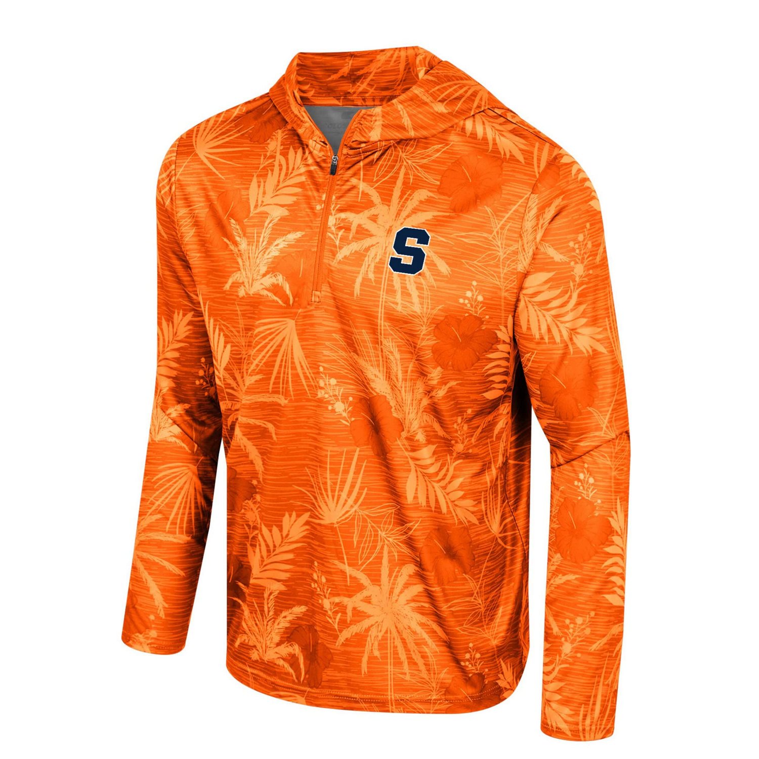 Colosseum Syracuse Palms Printed Lightweight Quarter-Zip Hooded Top                                                              - view number 2