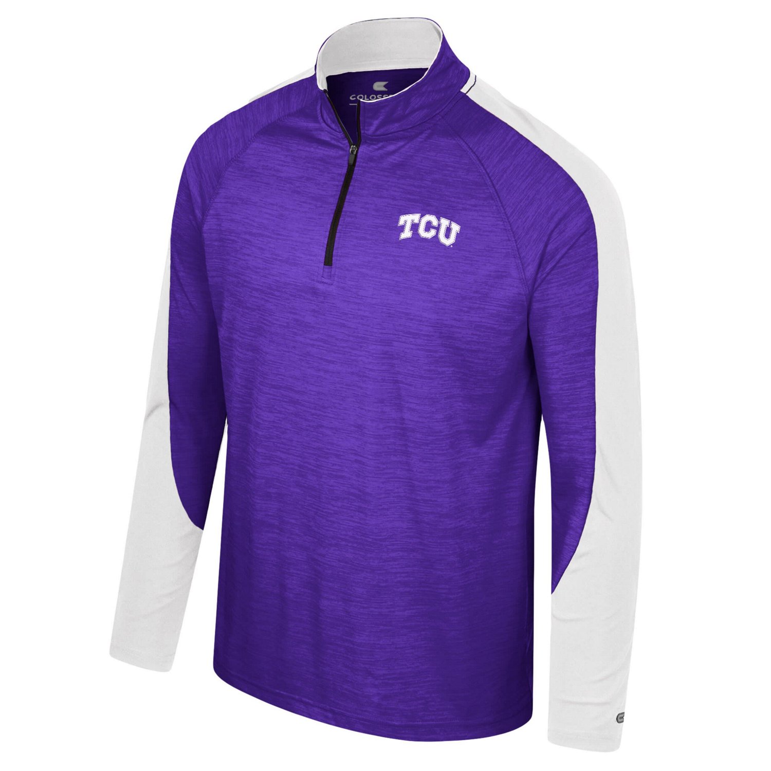 Colosseum TCU Horned Frogs Langmore Raglan Quarter-Zip Top                                                                       - view number 2