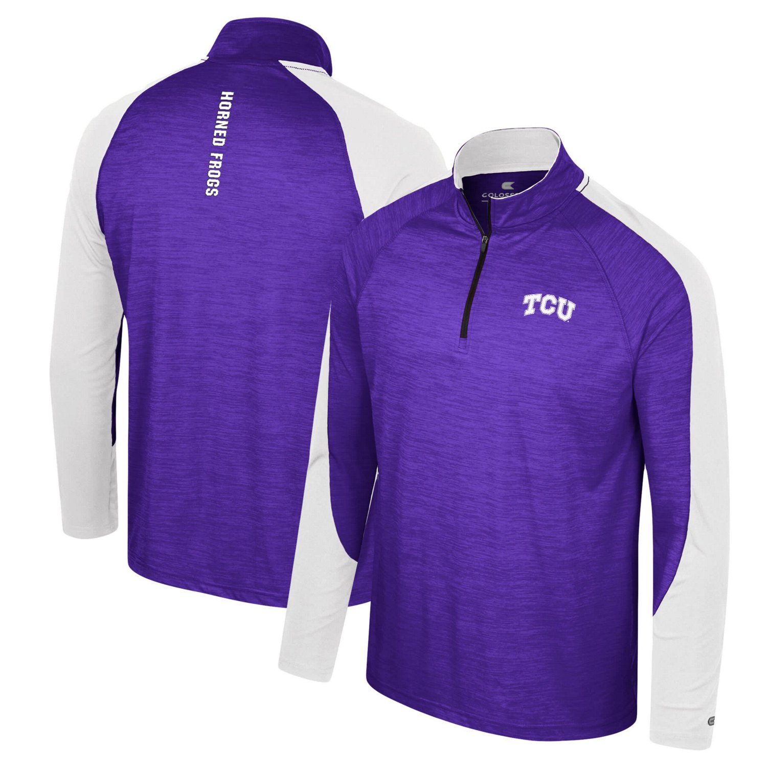 Colosseum TCU Horned Frogs Langmore Raglan Quarter-Zip Top