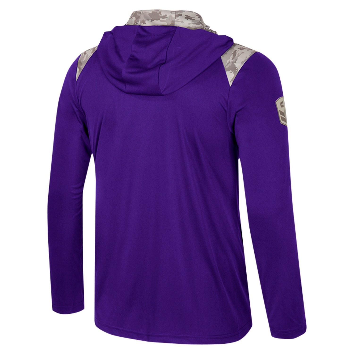 Colosseum TCU Horned Frogs OHT Military Appreciation Quarter-Zip Hoodie Jacket                                                   - view number 3