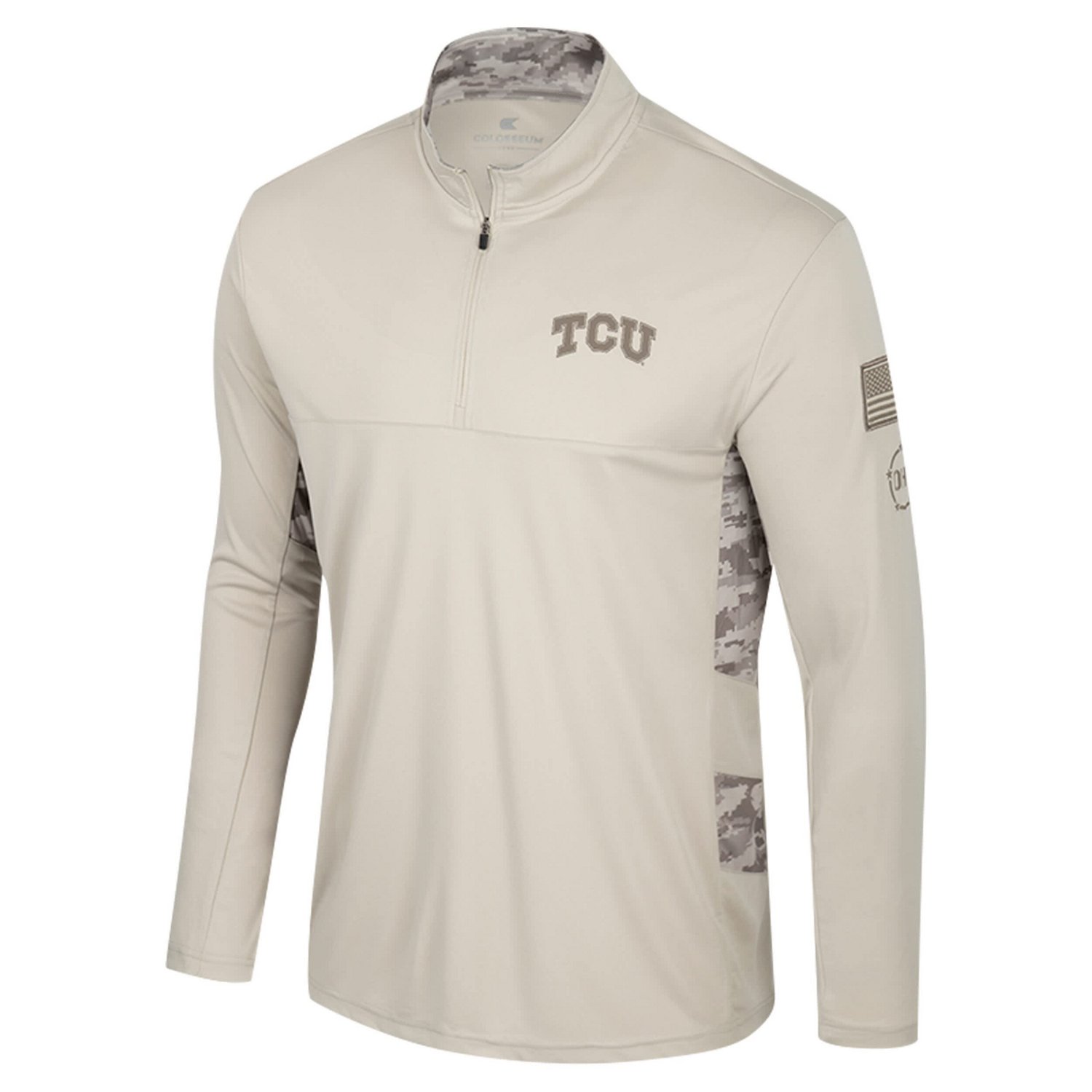Colosseum TCU Horned Frogs OHT Military Appreciation Quarter-Zip Jacket                                                          - view number 2