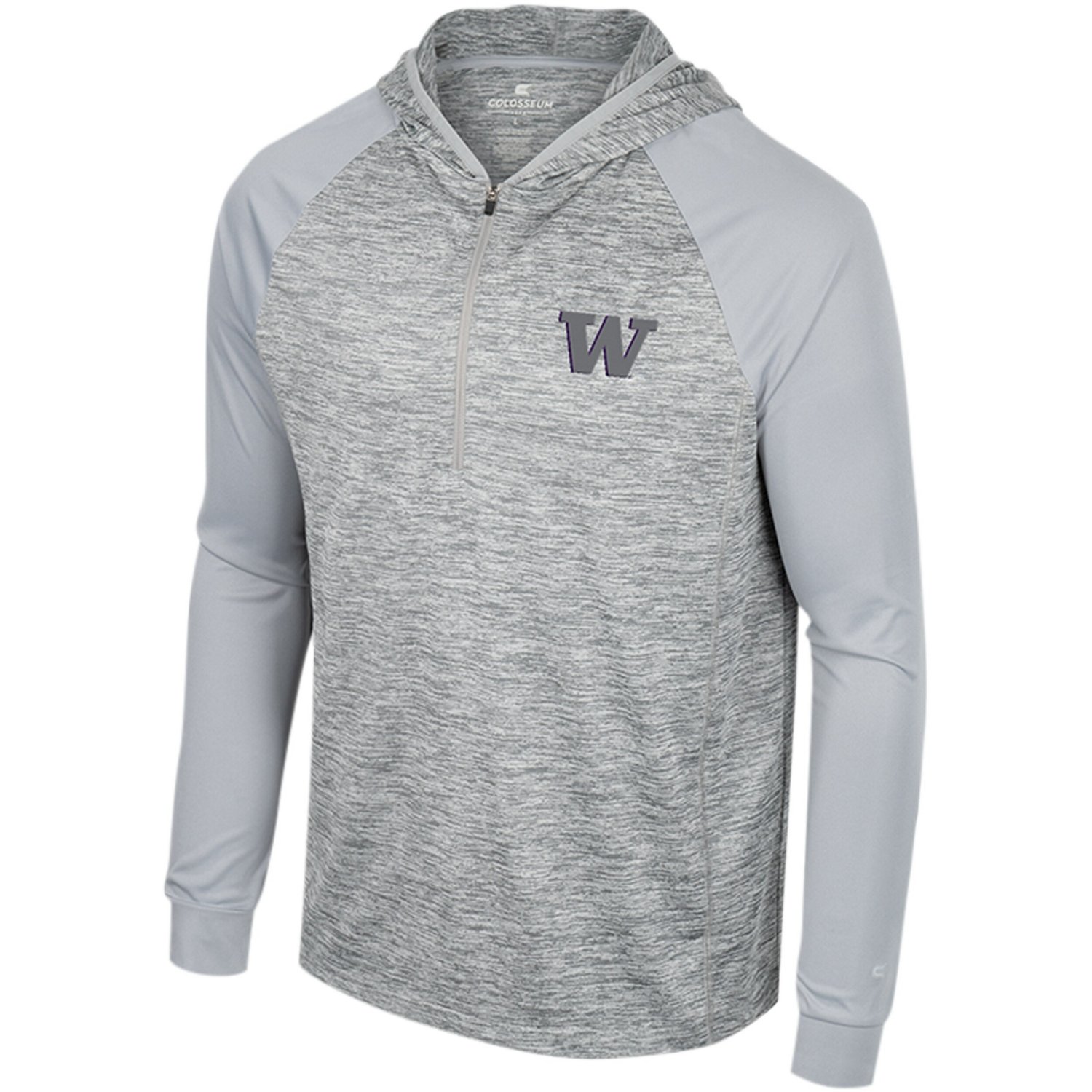 Colosseum Washington Huskies Cybernetic Raglan Quarter-Zip Hooded Top                                                            - view number 2