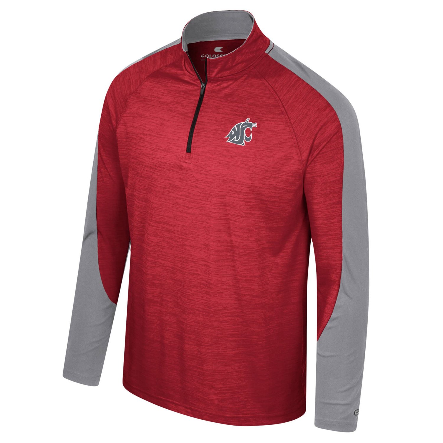 Colosseum Washington State Cougars Langmore Raglan Quarter-Zip Top                                                               - view number 2