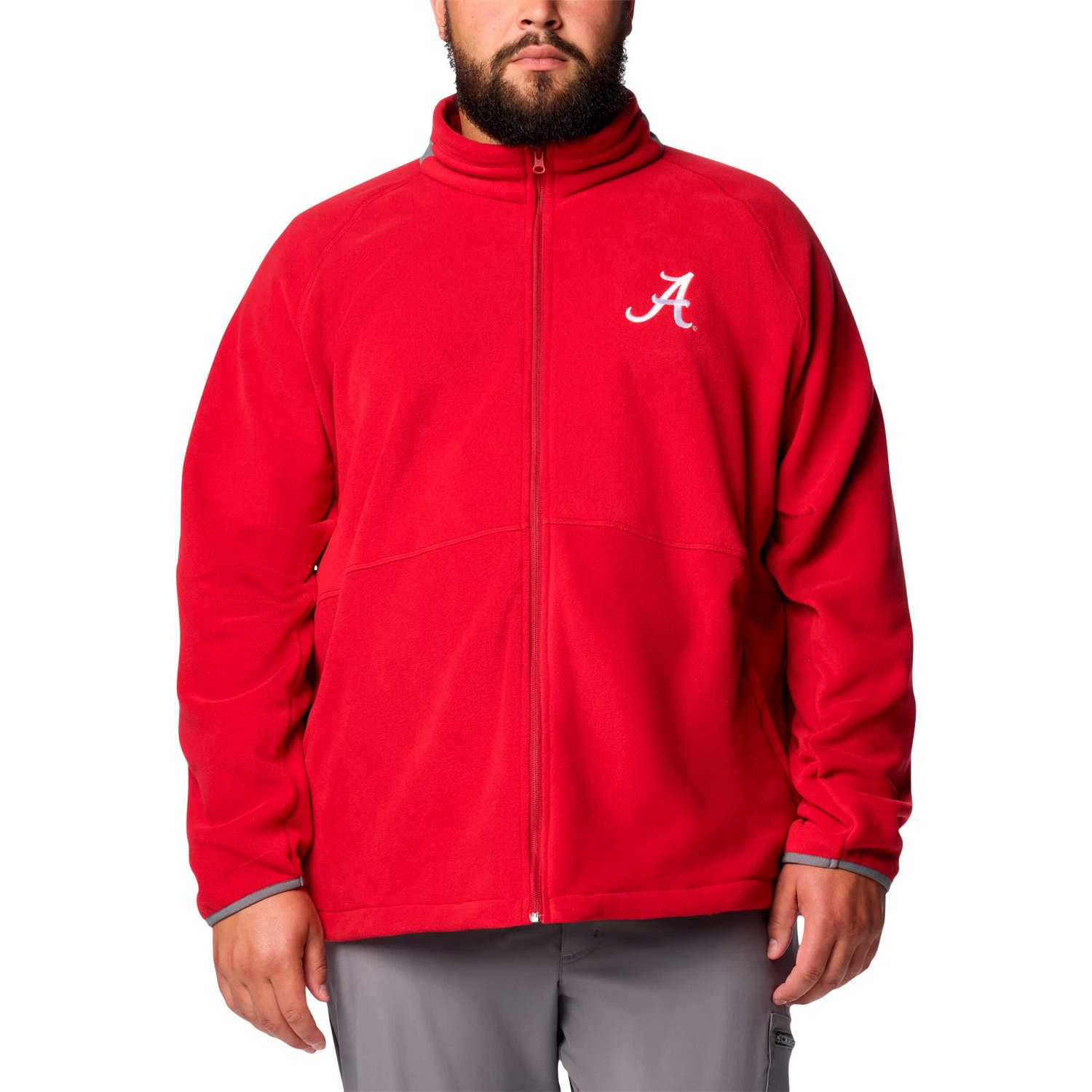 Columbia Alabama Tide Big  Tall Flanker IV Fleece Raglan Full-Zip Jacket                                                         - view number 1