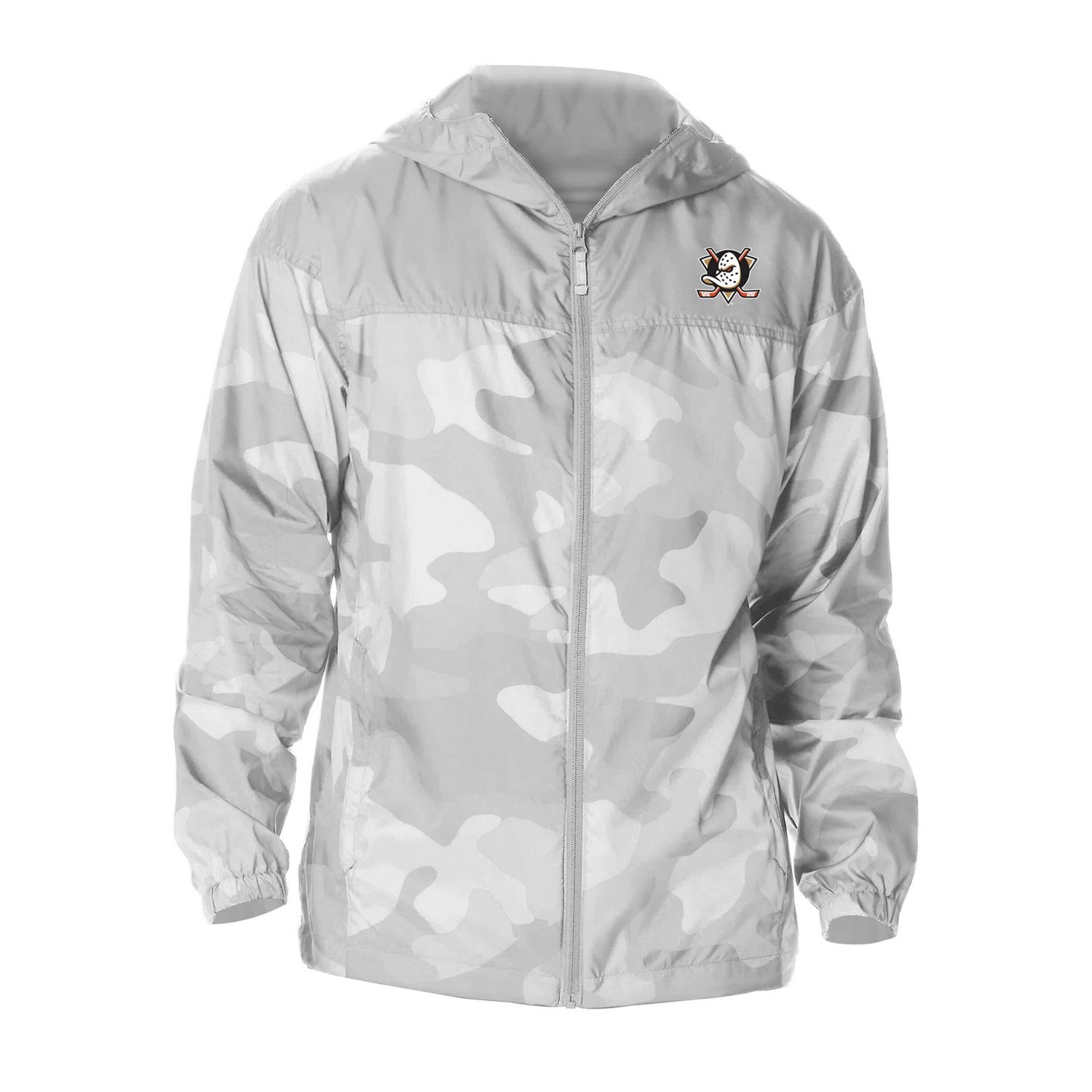 Columbia Anaheim Ducks Camo Flash Challenger Omni-Shade Full-Zip Hoodie Windbreaker Jacket                                       - view number 2