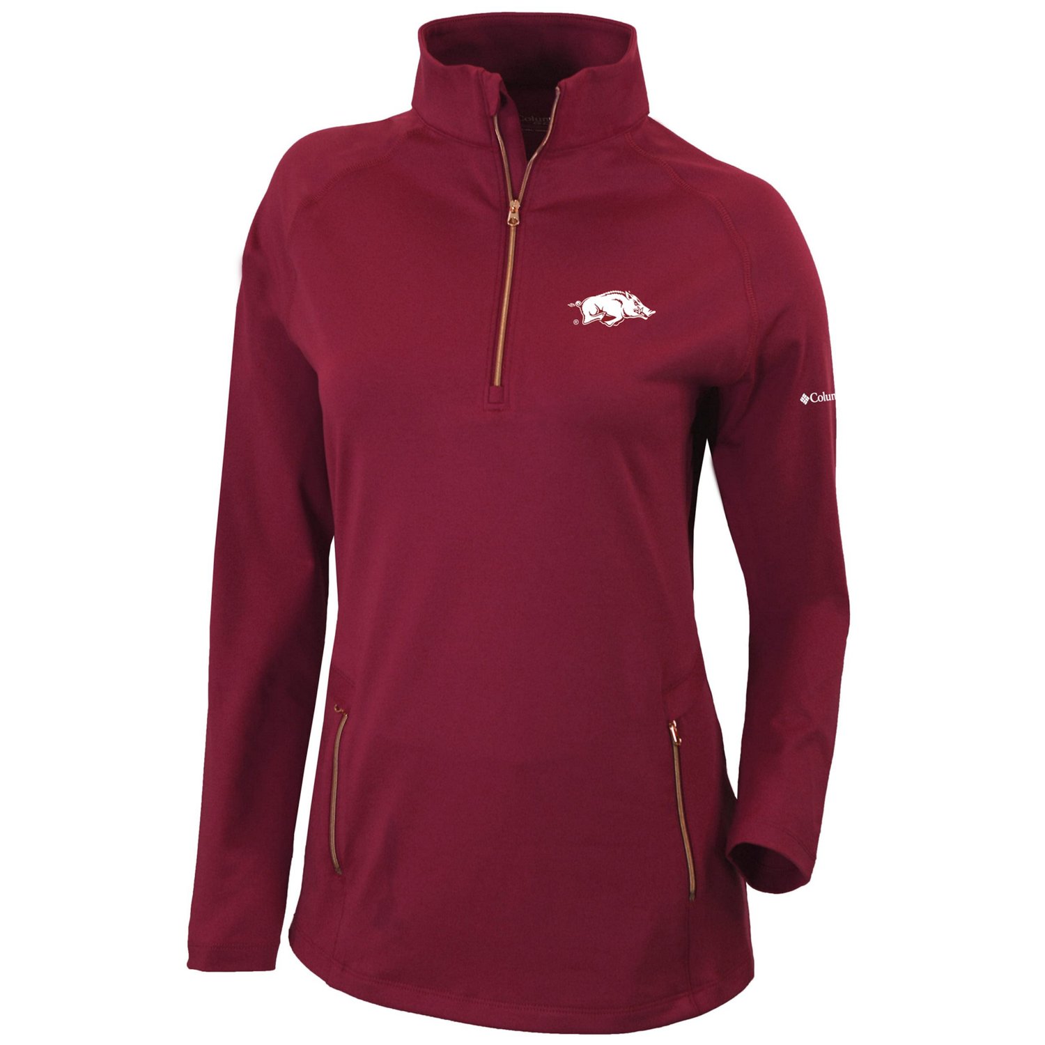 Columbia Arkansas Razorbacks Outward Nine Omni-Wick Quarter-Zip Jacket