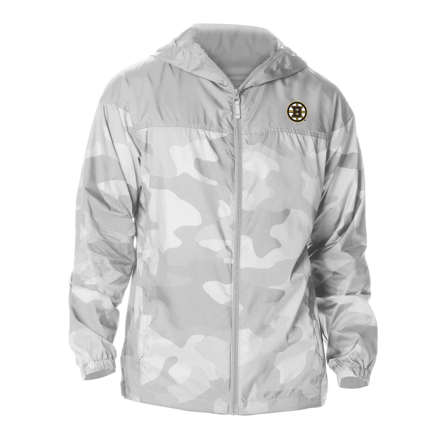 Columbia Boston Bruins Camo Flash Challenger Omni-Shade Full-Zip Hoodie Windbreaker Jacket - view number 2