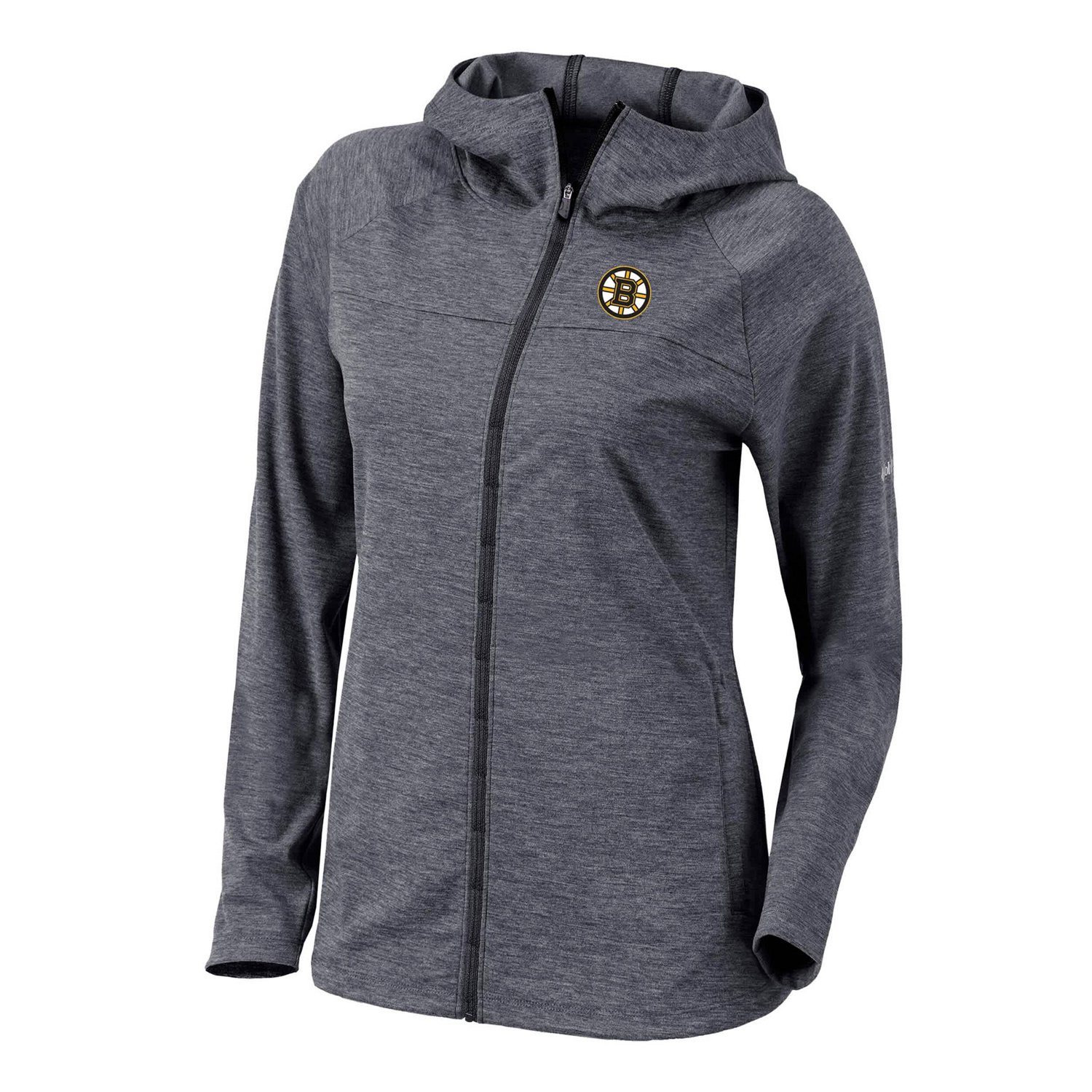Columbia Boston Bruins Omni-Wick Half Shot Raglan Full-Zip Hoodie                                                                - view number 2