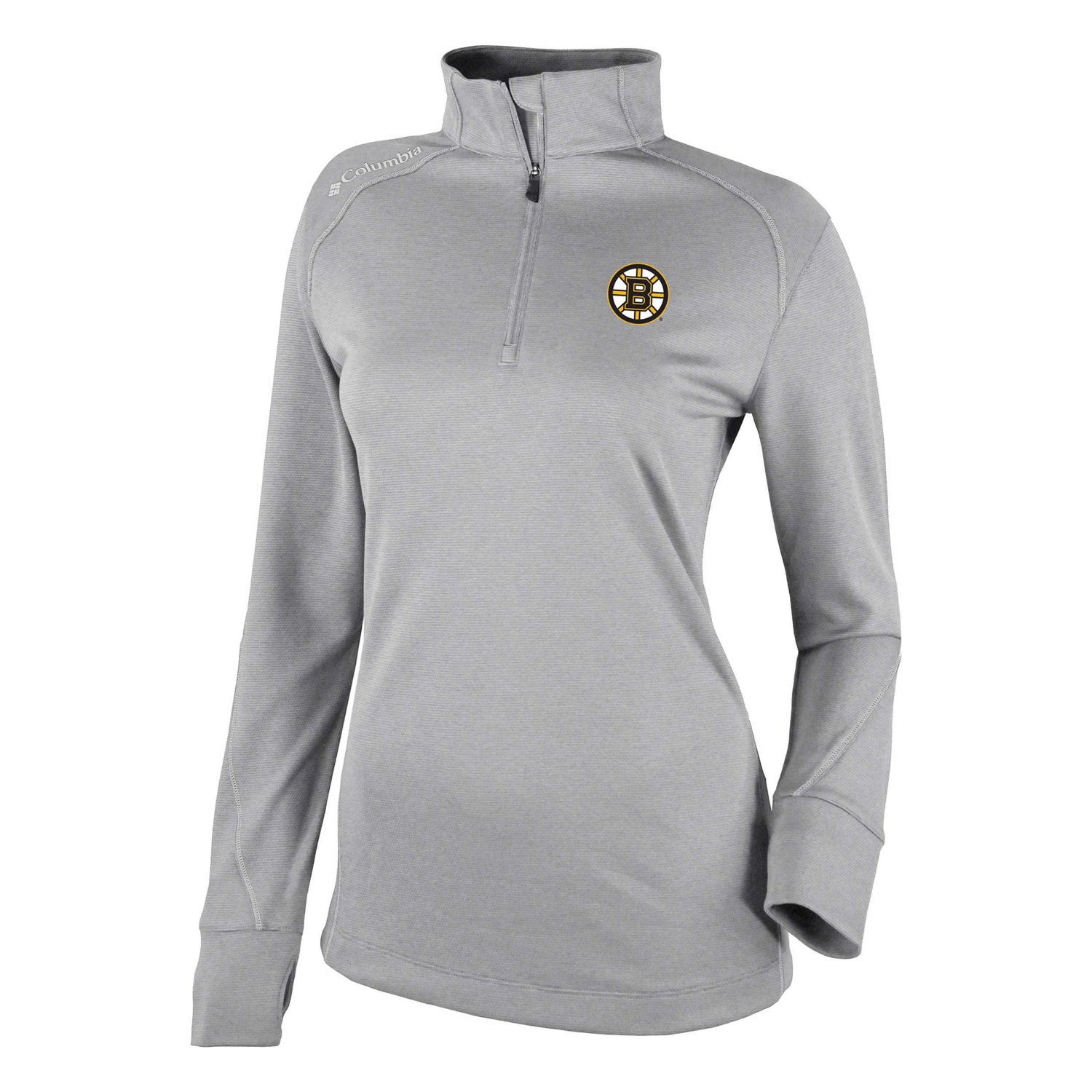 Columbia Boston Bruins Shotgun Omni-Wick 20 Raglan Quarter-Zip Top - view number 2