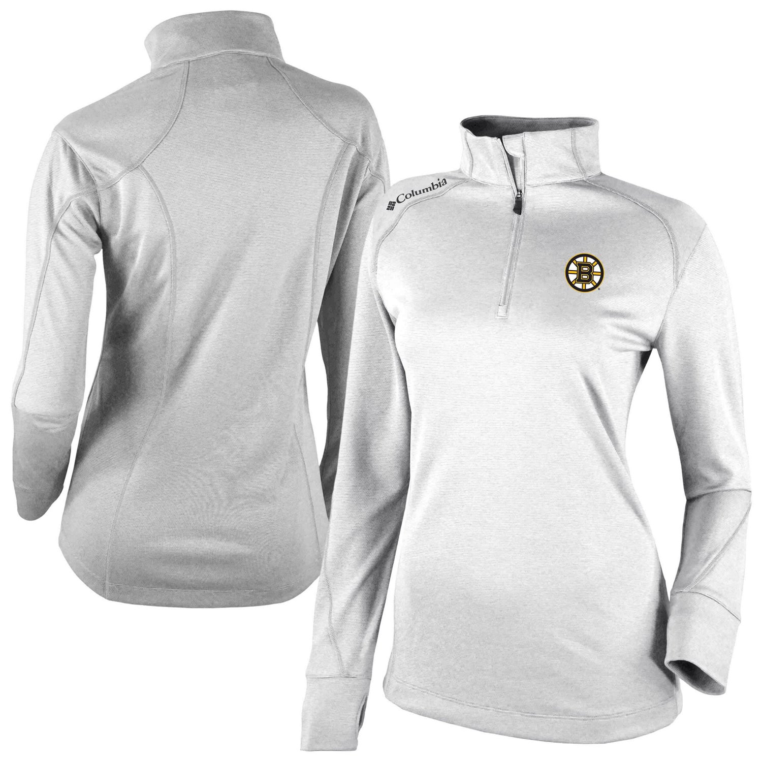 Columbia Boston Bruins Shotgun Omni-Wick 20 Raglan Quarter-Zip Top