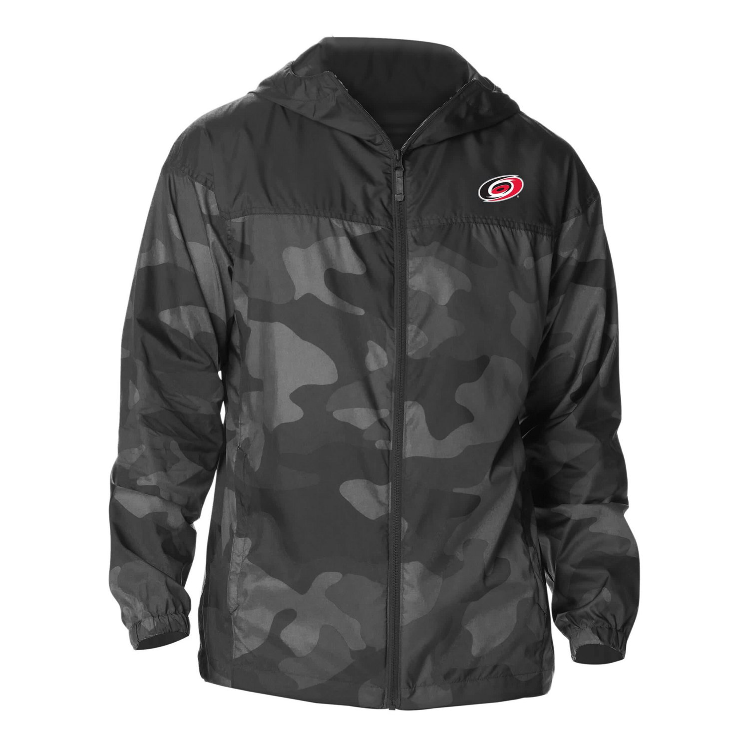 Columbia Carolina Hurricanes Camo Flash Challenger Omni-Shade Full-Zip Hoodie Windbreaker Jacket - view number 2