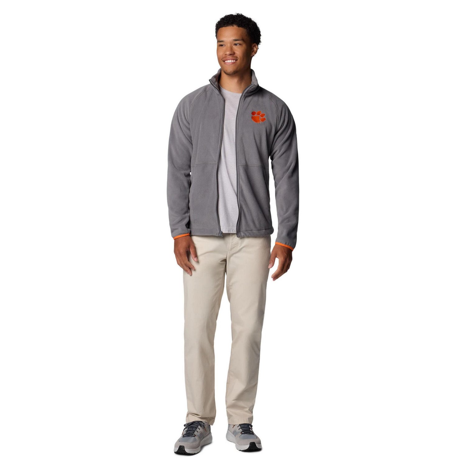 Columbia Clemson Tigers Flanker IV Fleece Raglan Full-Zip Jacket                                                                 - view number 4