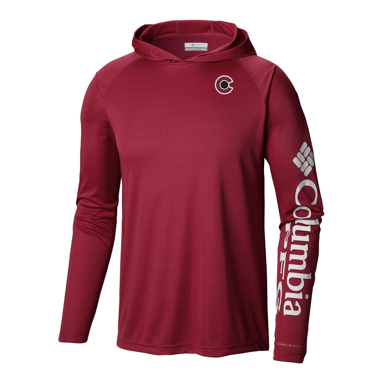 Columbia Colorado Avalanche Terminal Tackle Omni-Shade Raglan Pullover Hoodie - view number 2