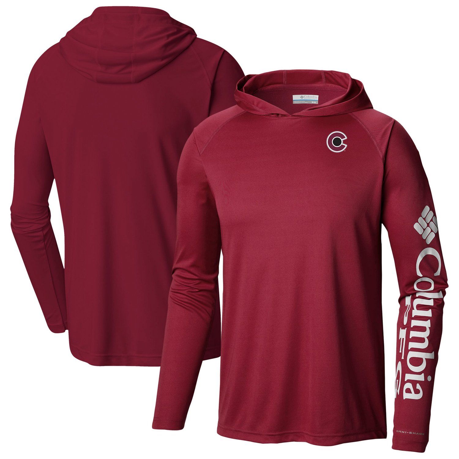 Columbia Colorado Avalanche Terminal Tackle Omni-Shade Raglan Pullover Hoodie