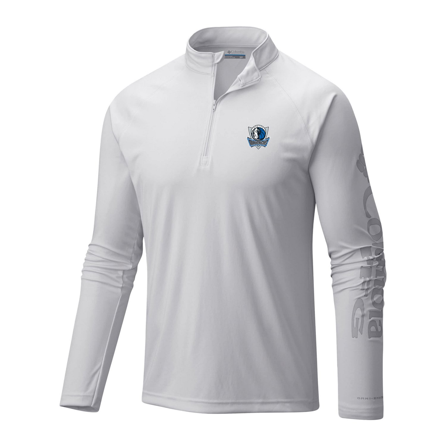 Columbia Dallas Mavericks Terminal Tackle Raglan Omni-Shade Quarter-Zip Jacket                                                   - view number 2
