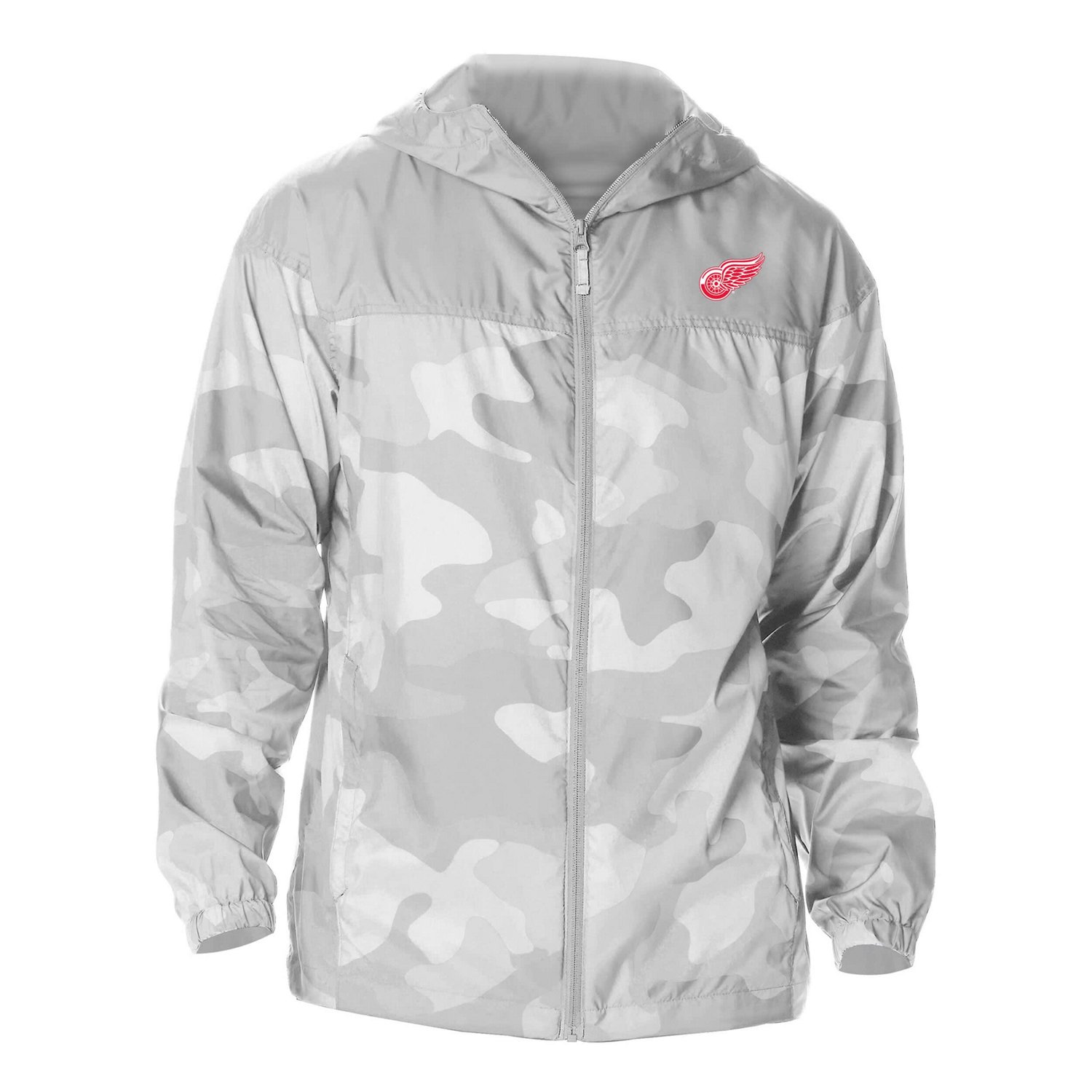 Columbia Detroit Wings Camo Flash Challenger Omni-Shade Full-Zip Hoodie Windbreaker Jacket - view number 2