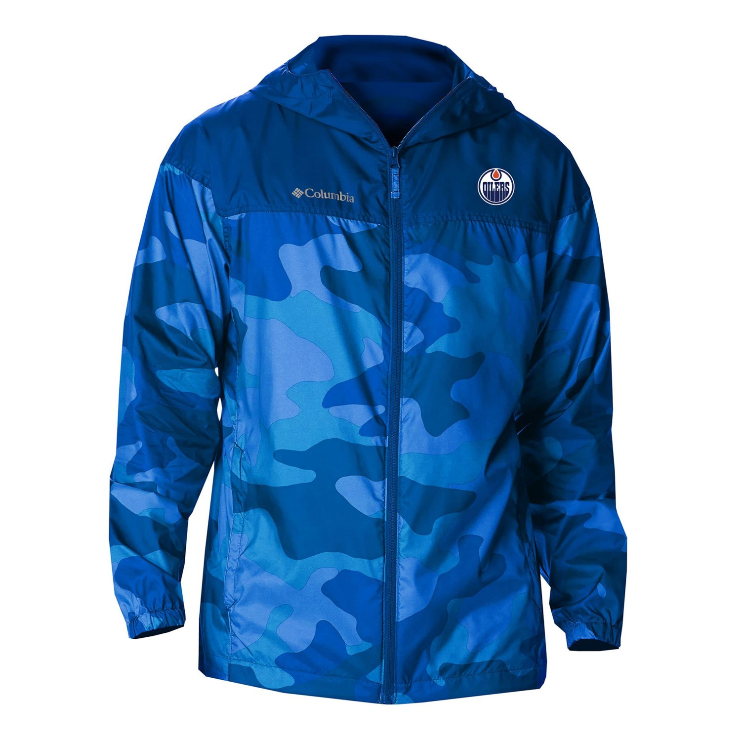 Columbia Edmonton Oilers Camo Flash Challenger Full-Zip Windbreaker Jacket - view number 2