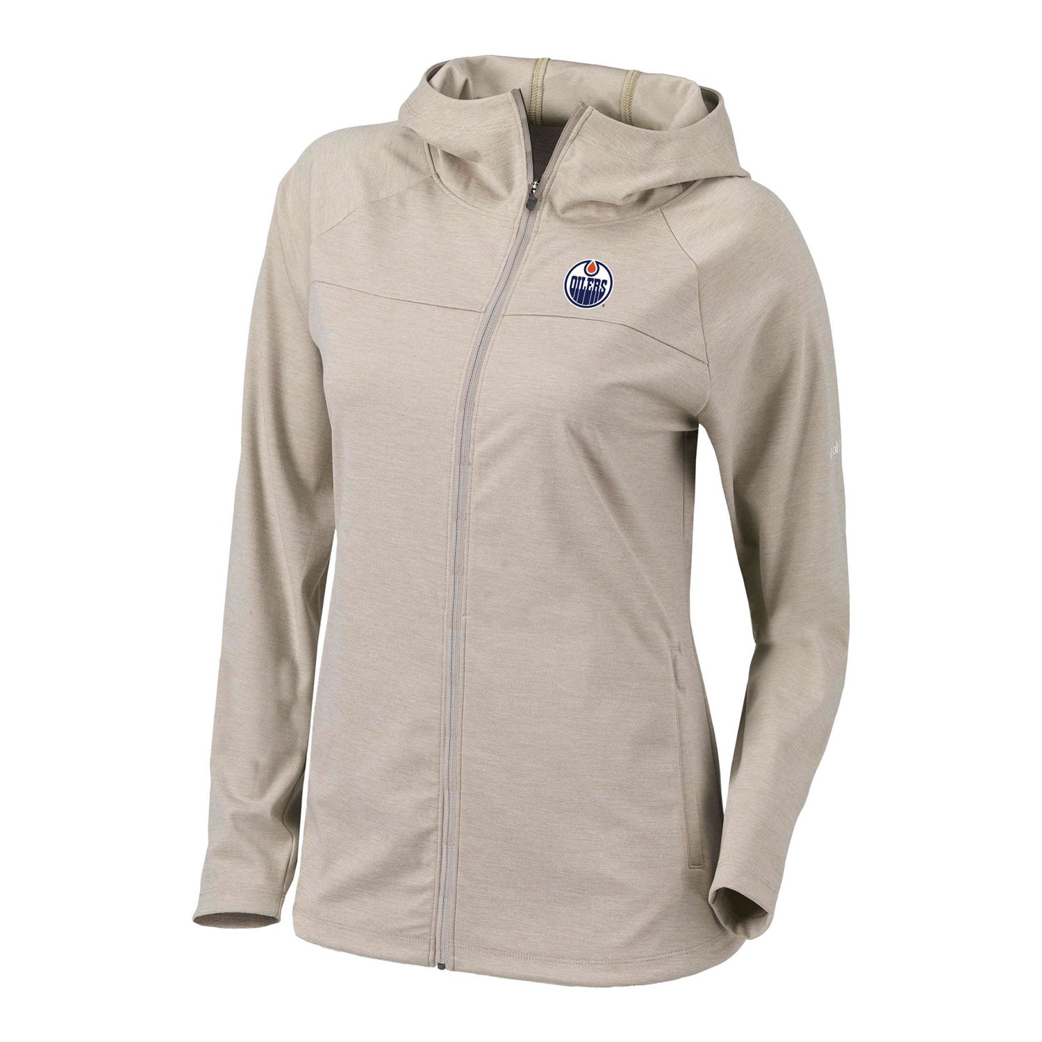Columbia Edmonton Oilers Half Shot Omni-Wick Raglan Full-Zip Hoodie                                                              - view number 2