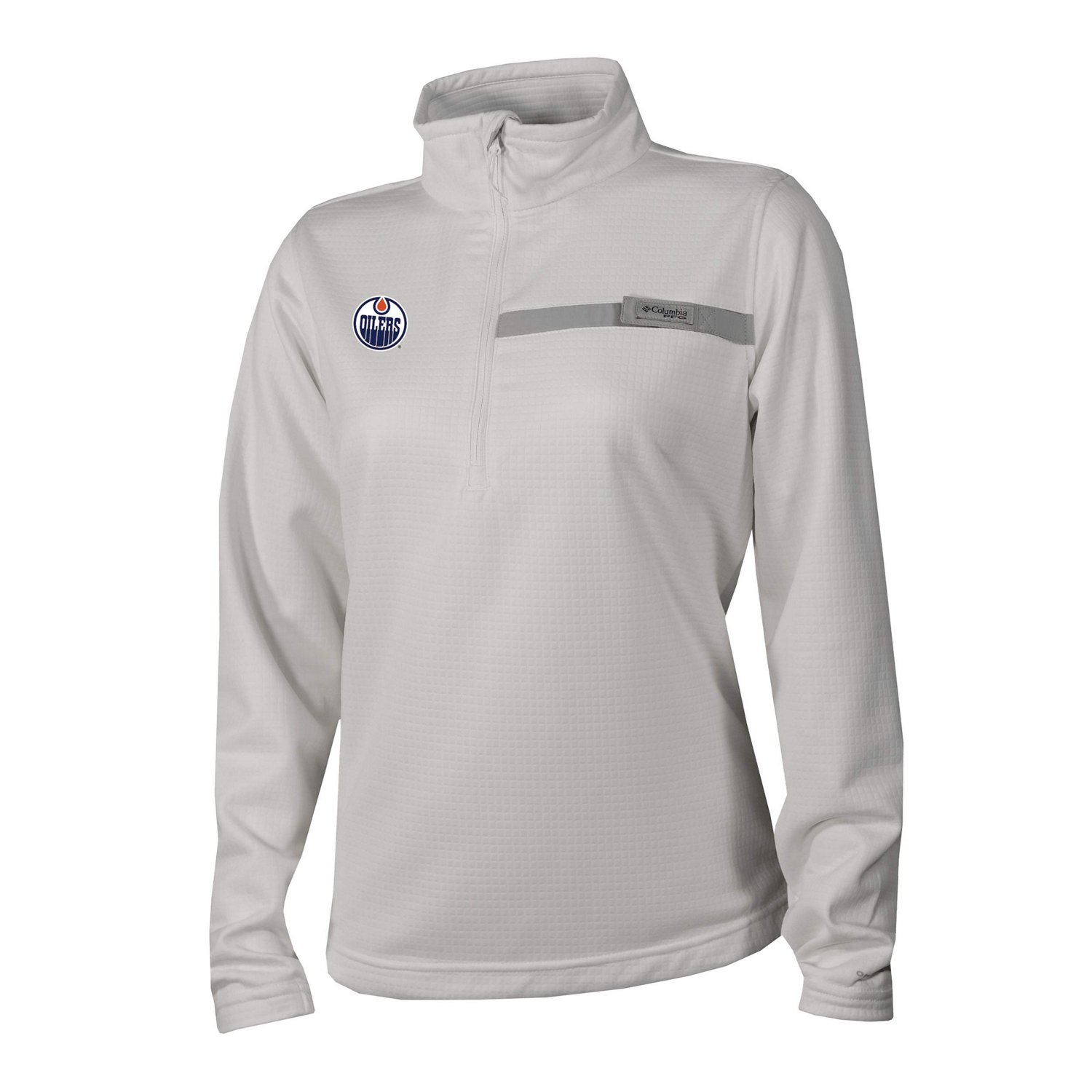 Columbia Edmonton Oilers Skiff Guide Fleece Omni-Shade Quarter-Zip Jacket                                                        - view number 2