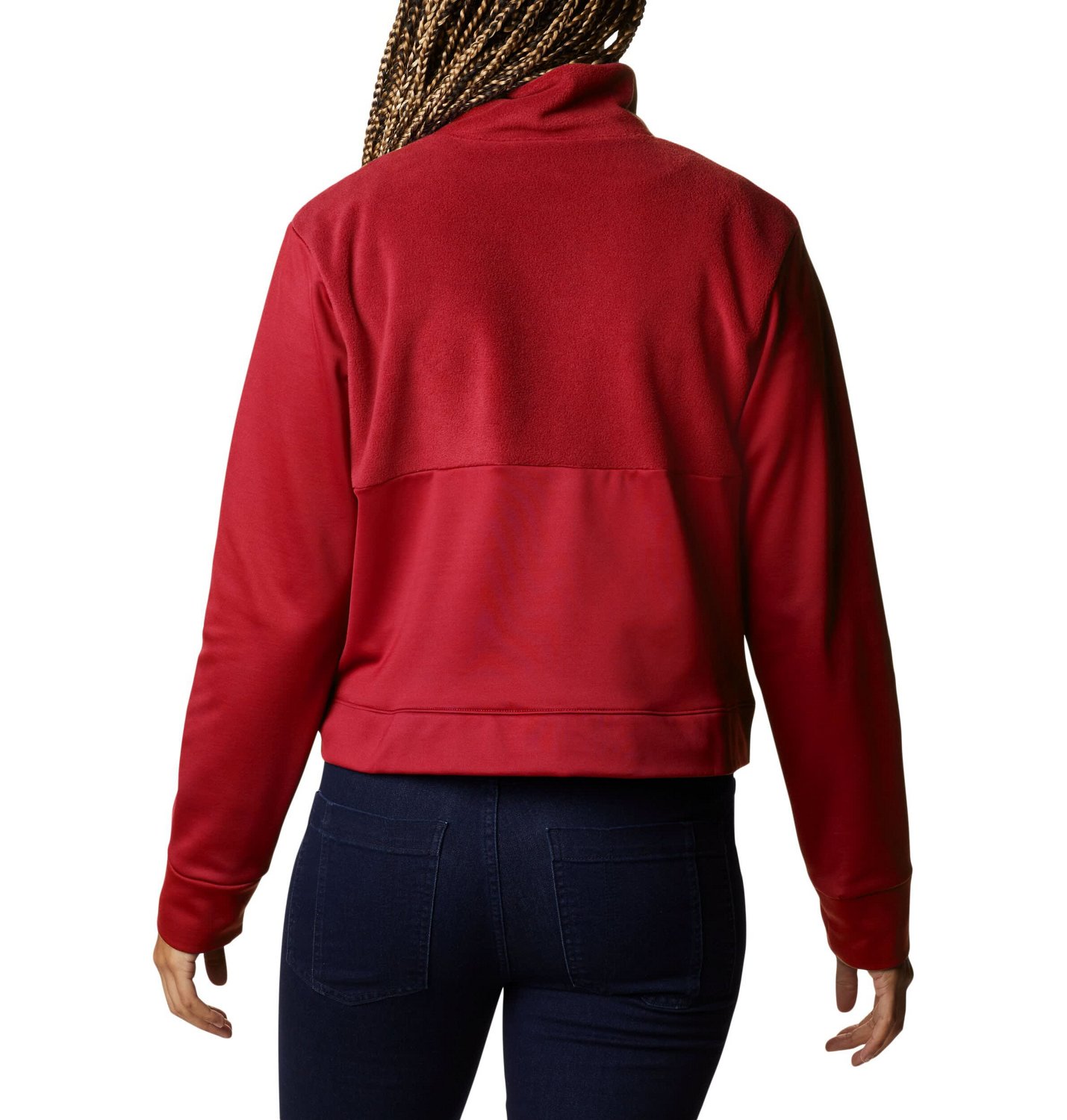 Columbia Houston Rockets Omni-Wick Cropped River Fleece Full-Zip Jacket - view number 2