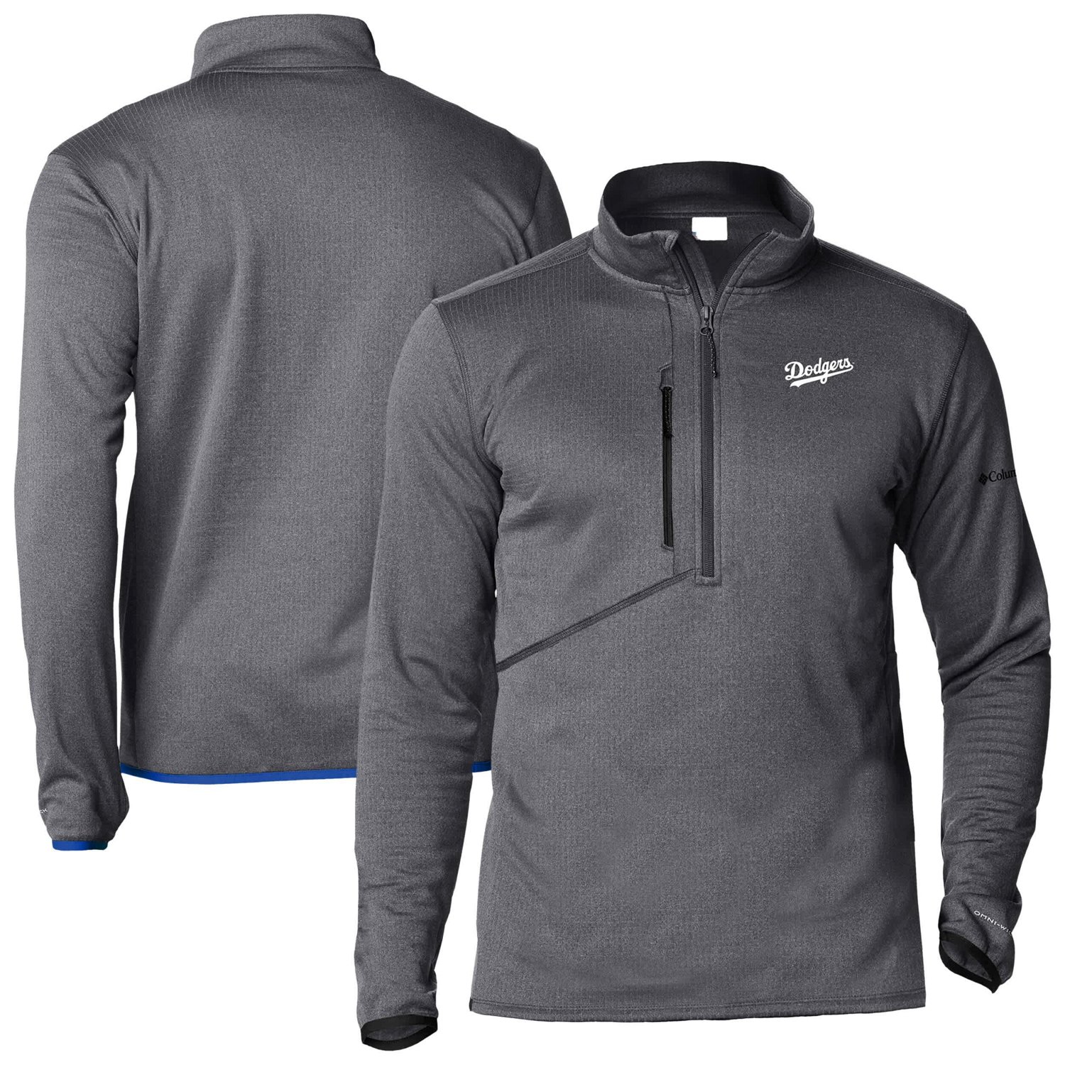 Columbia Los Angeles Dodgers Park View Omni-Wick Half-Zip Top