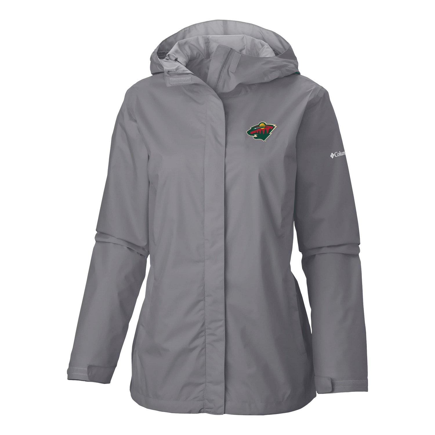 Columbia Minnesota Wild Arcadia Omni-Tech Full-Zip Hooded Rain Jacket                                                            - view number 2
