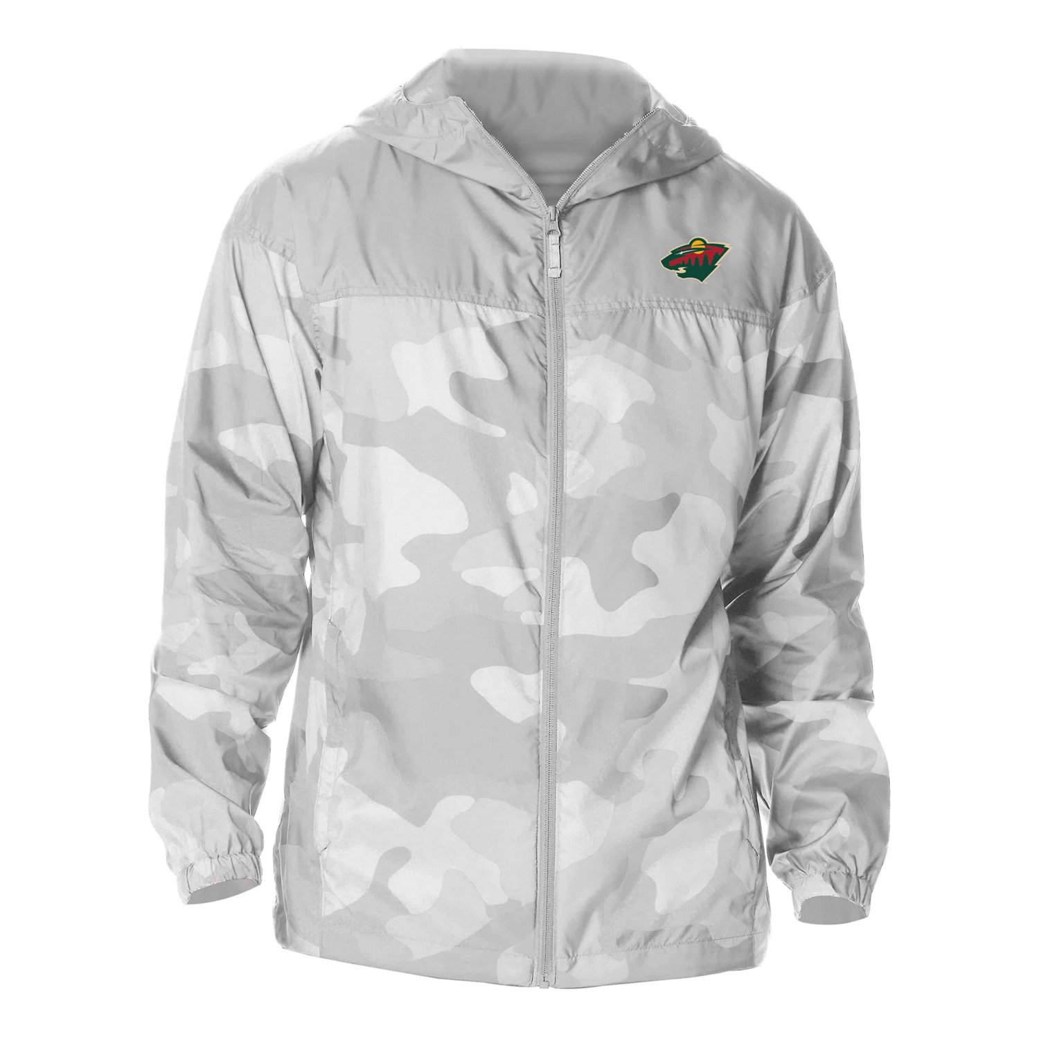 Columbia Minnesota Wild Camo Flash Challenger Omni-Shade Full-Zip Hoodie Windbreaker Jacket                                      - view number 2