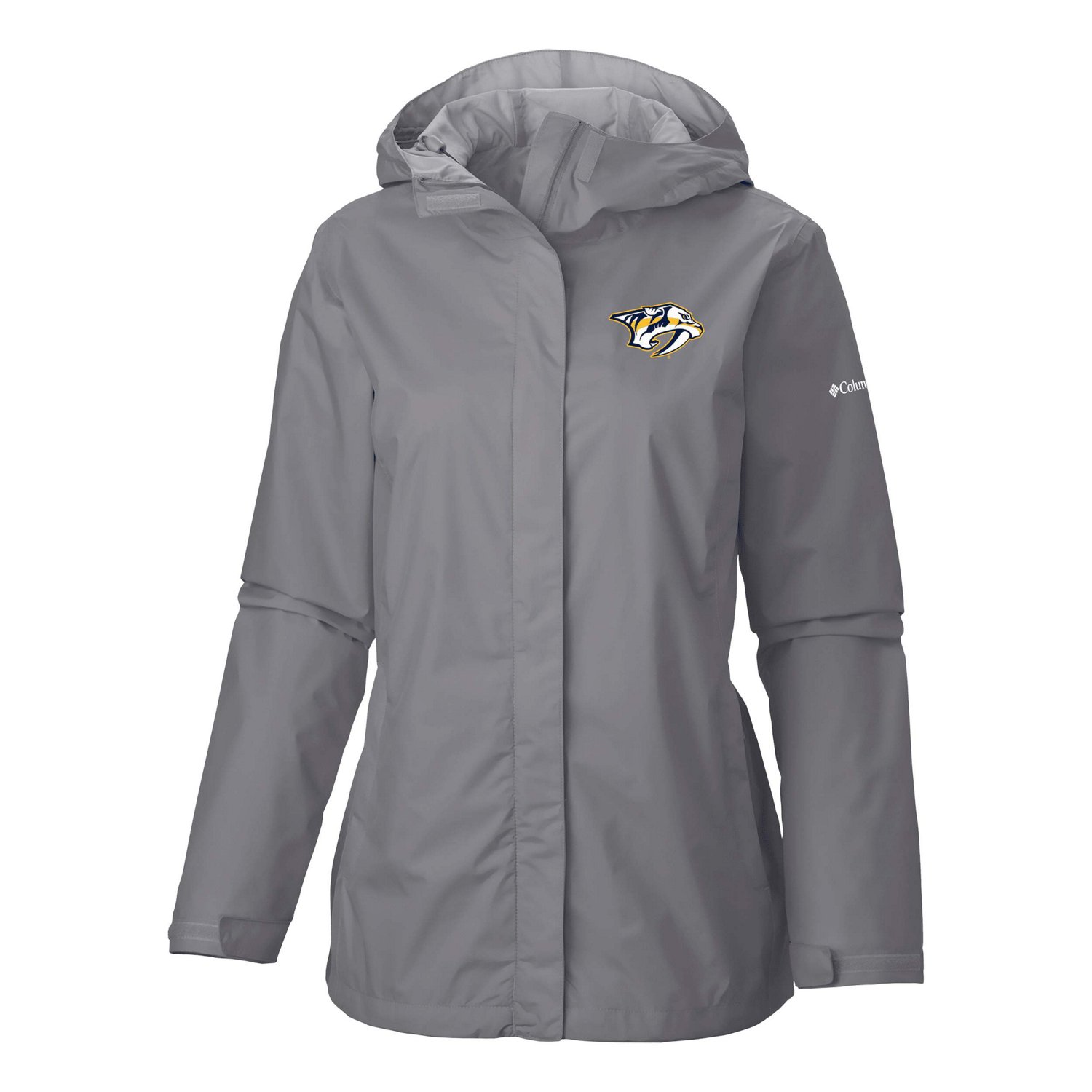 Columbia Nashville Predators Arcadia Omni-Tech Full-Zip Hooded Rain Jacket
