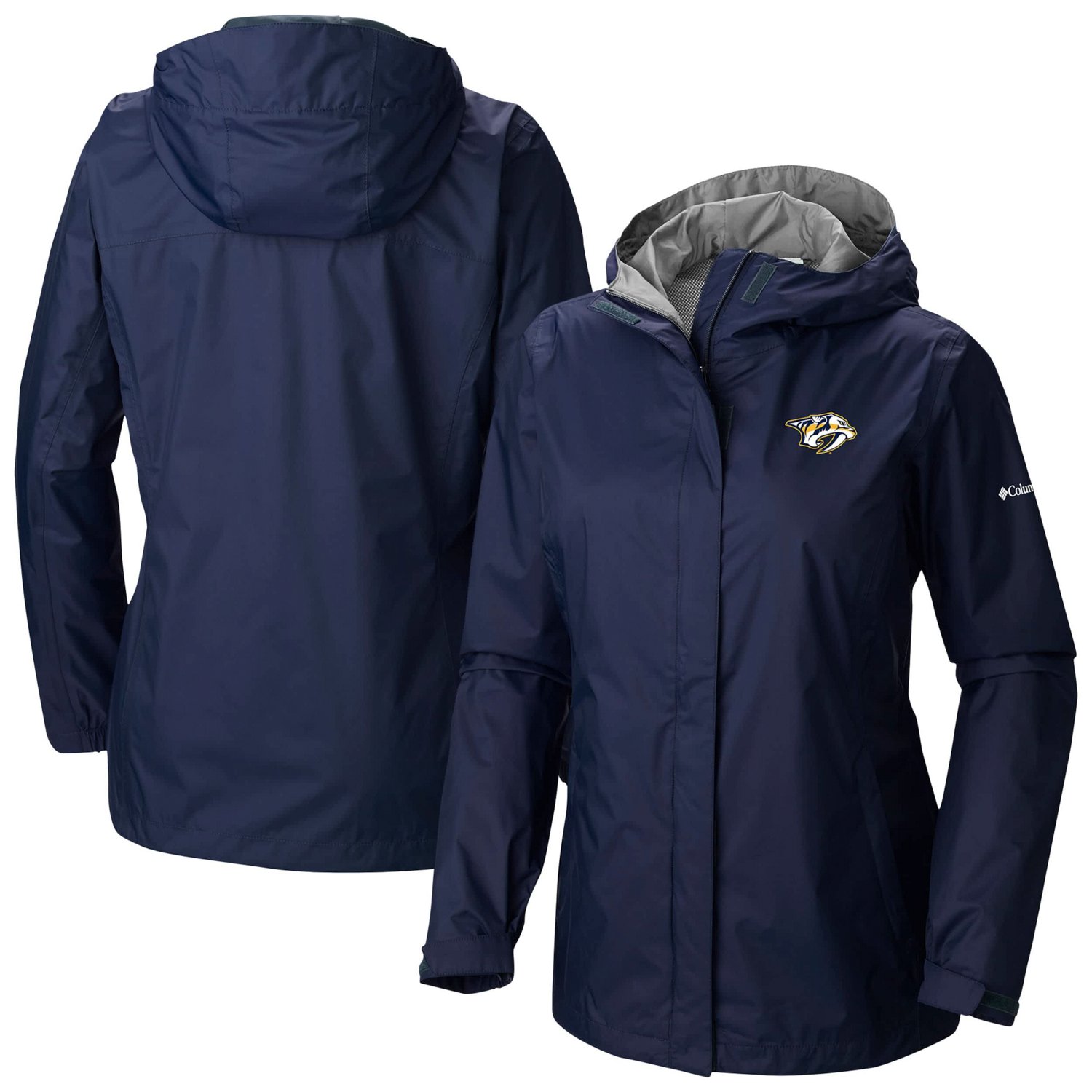 Columbia Nashville Predators Arcadia Omni-Tech Full-Zip Hooded Rain Jacket - view number 1