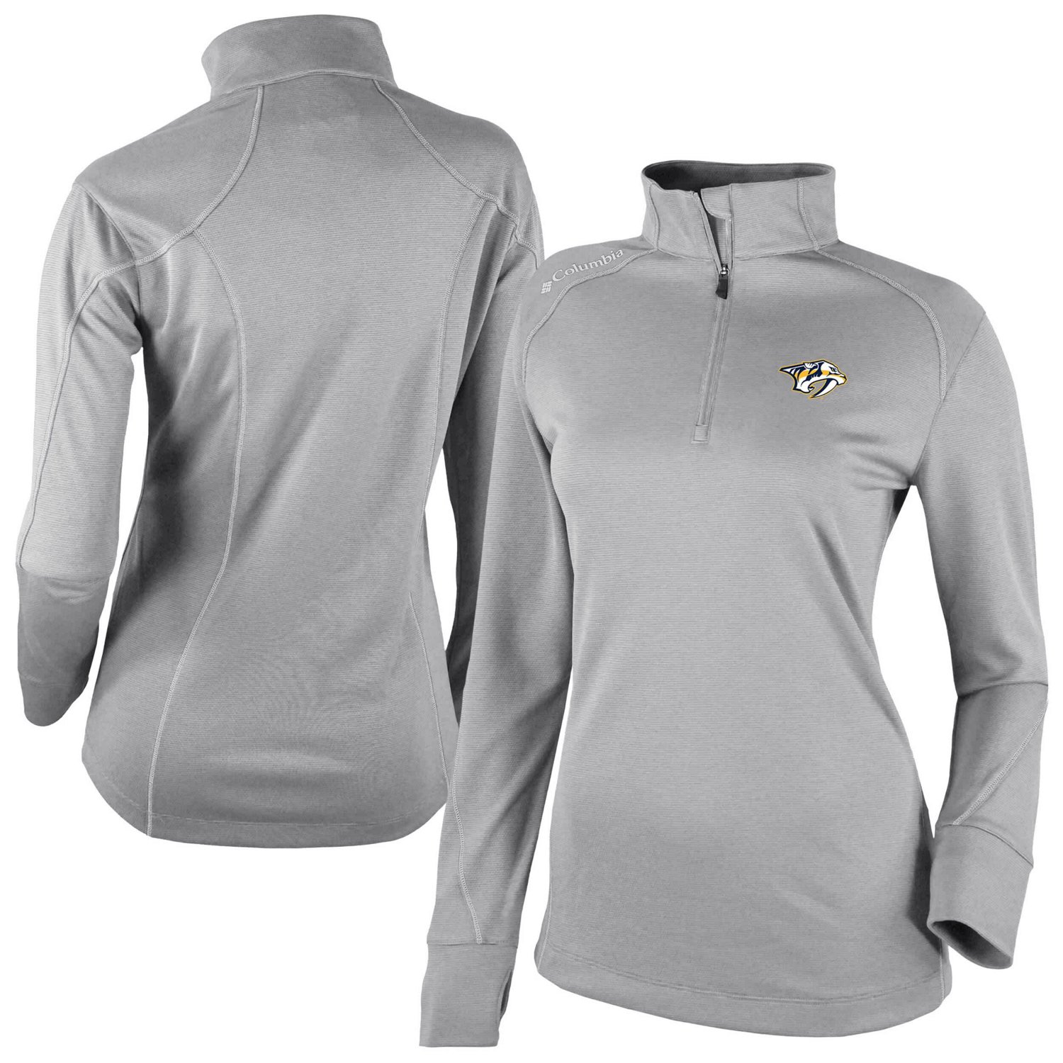 Columbia Nashville Predators Shotgun Omni-Wick 20 Raglan Quarter-Zip Top