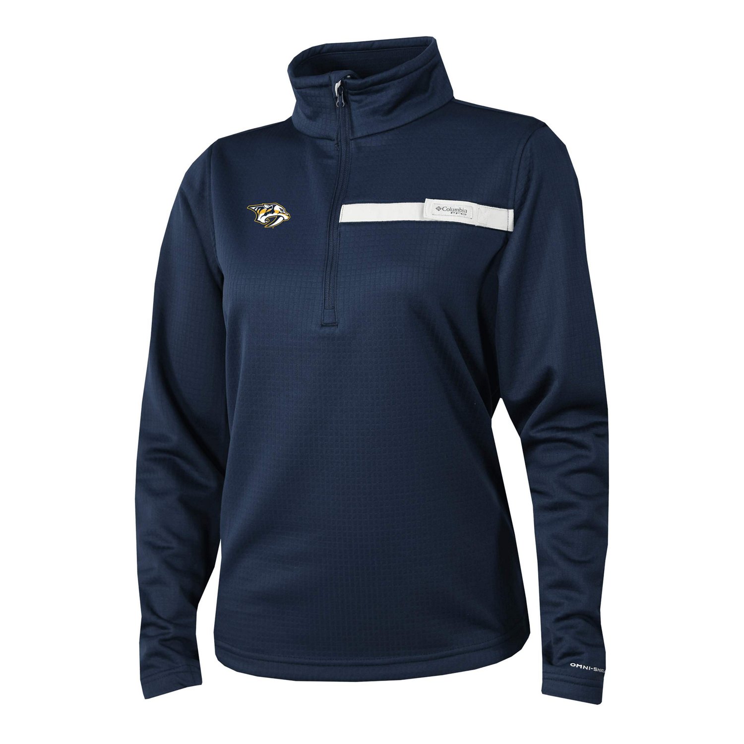 Columbia Nashville Predators Skiff Guide Fleece Omni-Shade Quarter-Zip Jacket                                                    - view number 2
