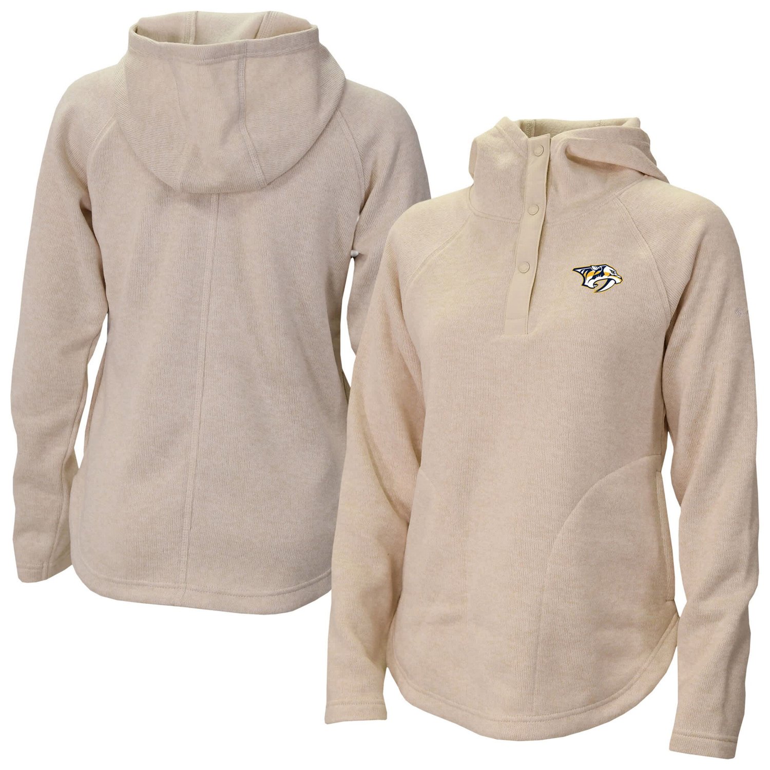 Columbia Nashville Predators Sweater Weather Quarter-Snap Hoodie